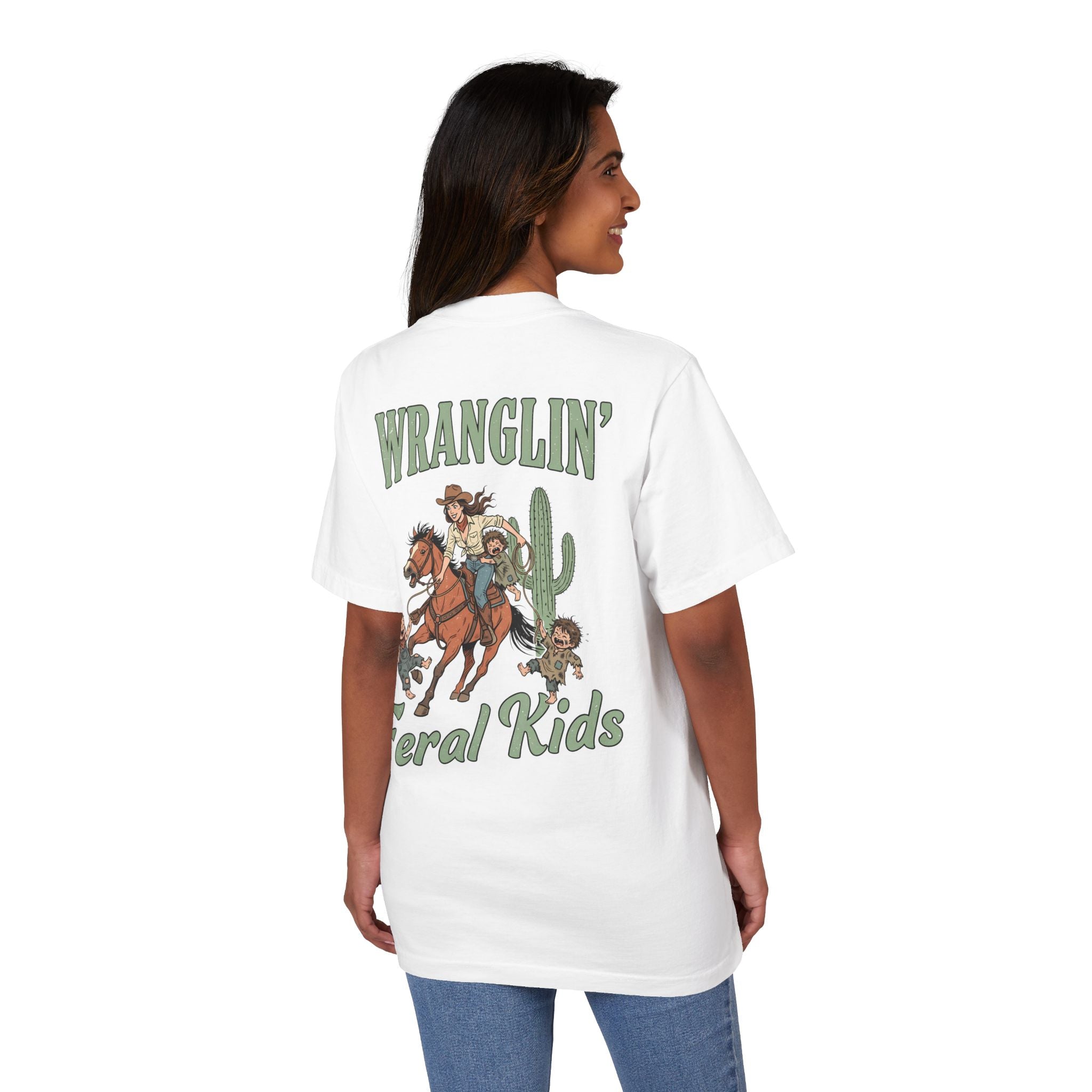 Wranglin' Feral Kids Tee — “Howdy” Western Graphic T-Shirt