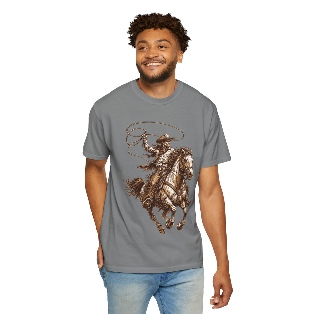 Cowboy Horse T-Shirt — Rodeo Western Lasso Graphic Tee