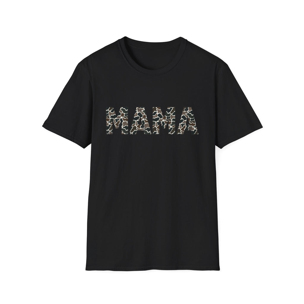Mama Camo Print T-Shirt — Graphic Mom Tee for Mother's Day & Everyday