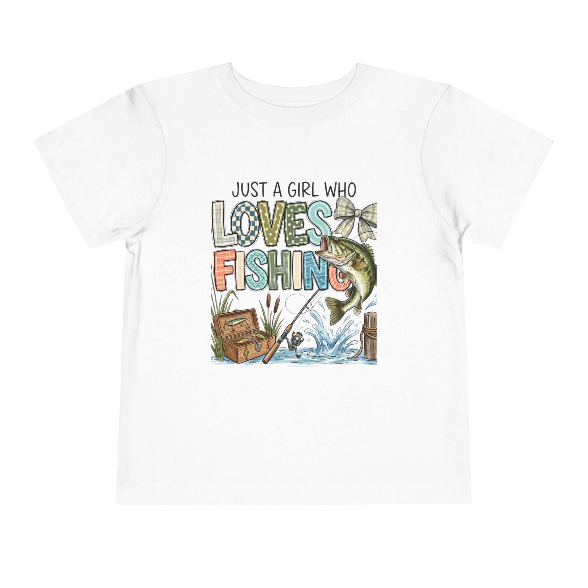 Toddler Tee — "Just a Girl Who Loves Fishing" Fishing Shirt for Kids
