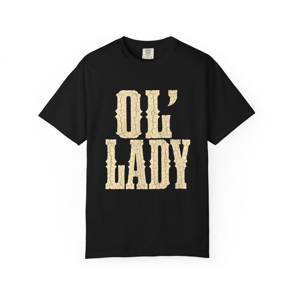 T-Shirt — 'Ol' Lady' Vintage Lettering Tee