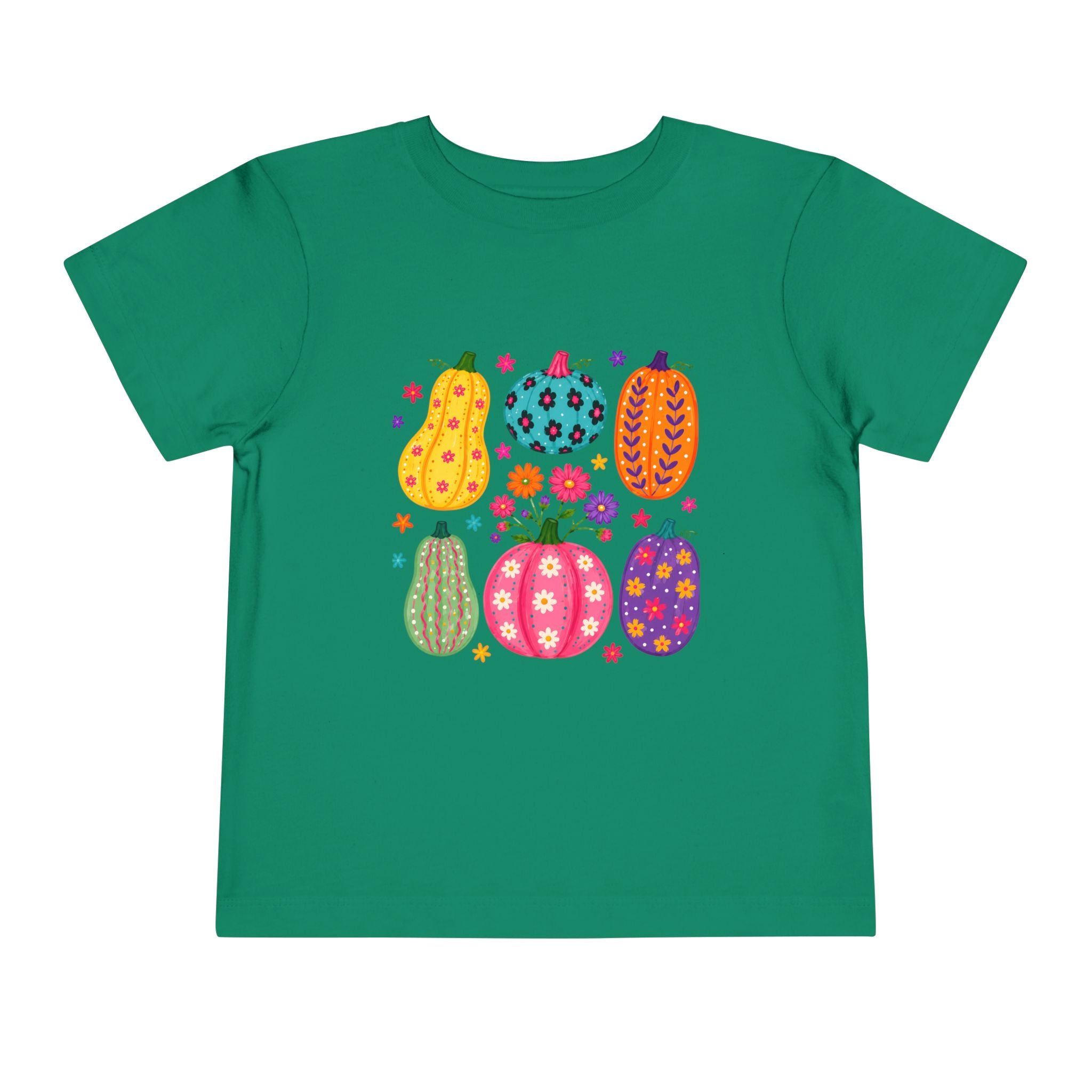 Colorful Pumpkins Toddler Tee — Cute Fall & Halloween Kids Shirt