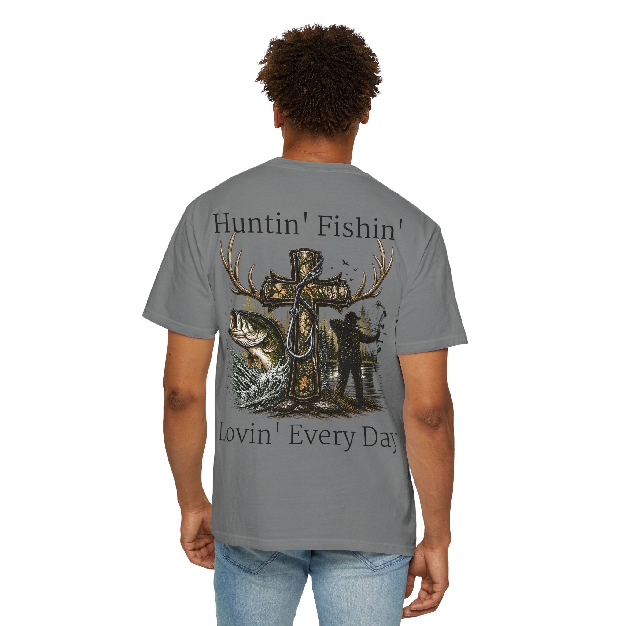 Camo Cross with Fish and Bow