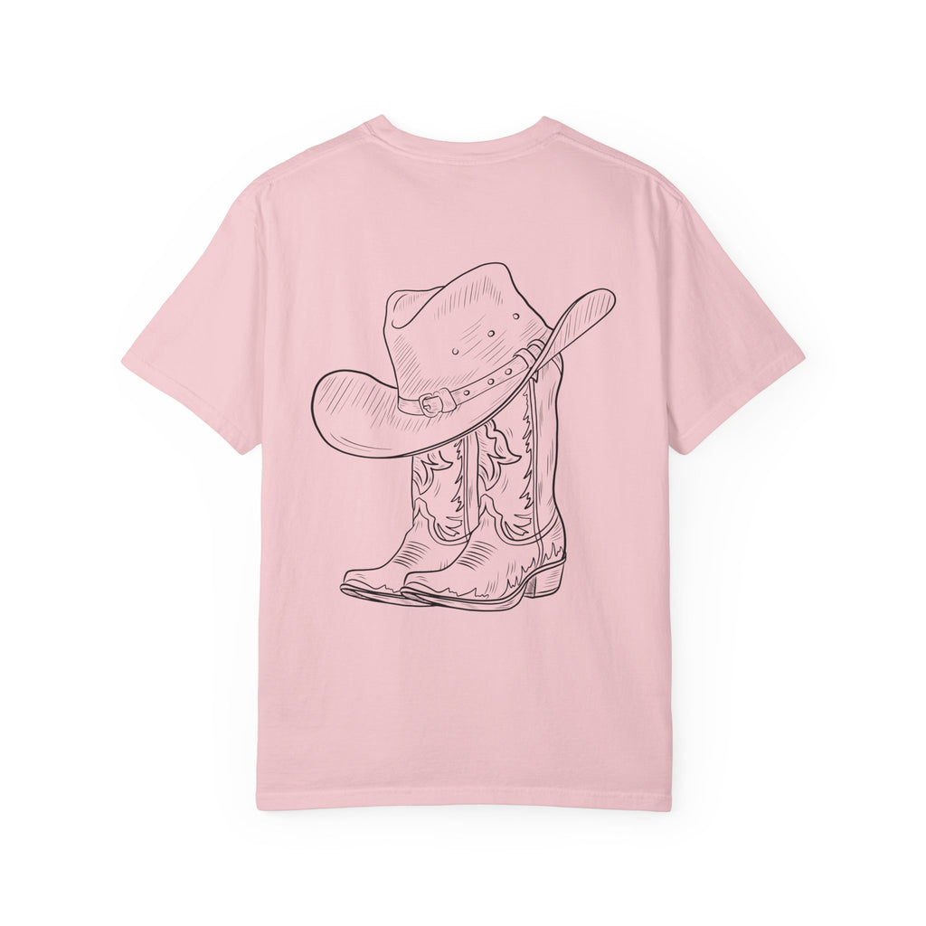 Cowboy Hat & Boots T-Shirt — 'Yee Haw' Graphic Western Tee