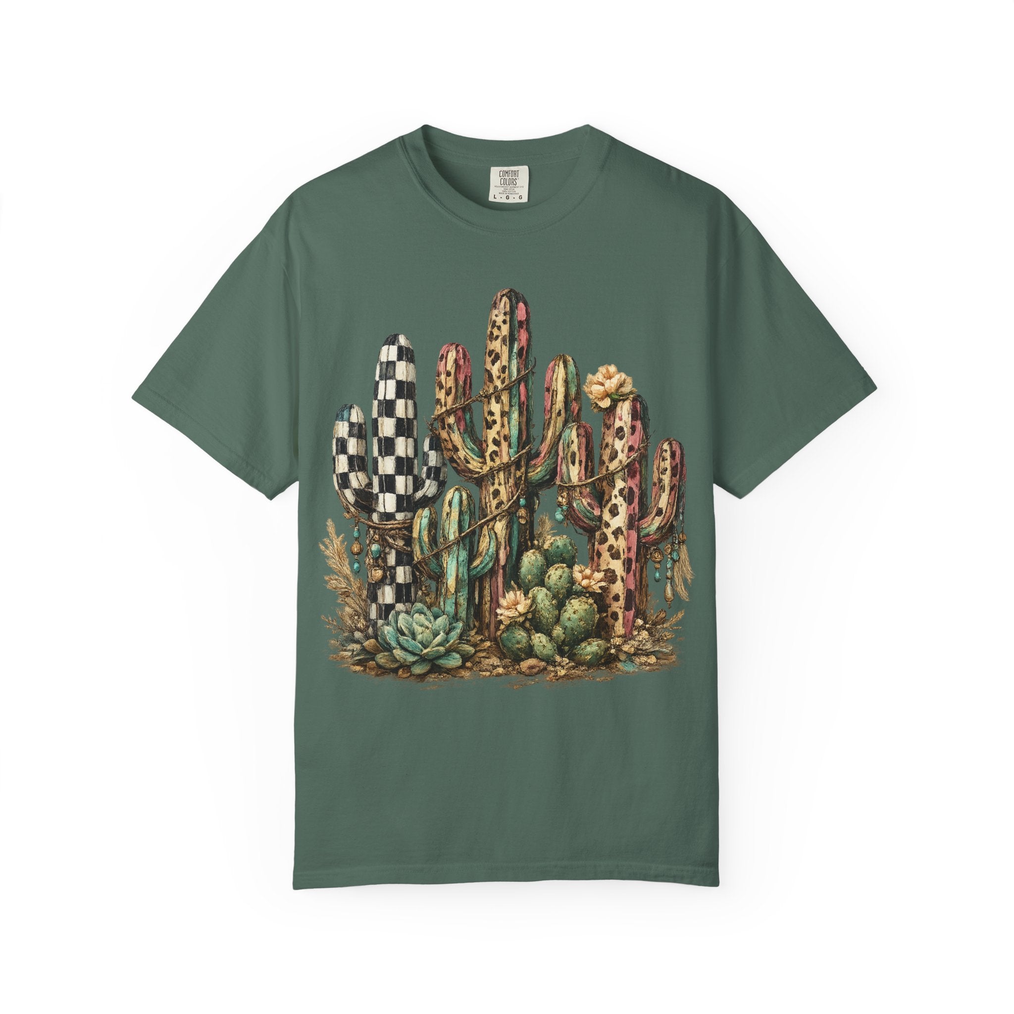 Cactus Garden T‑Shirt — Desert Succulent Graphic Tee