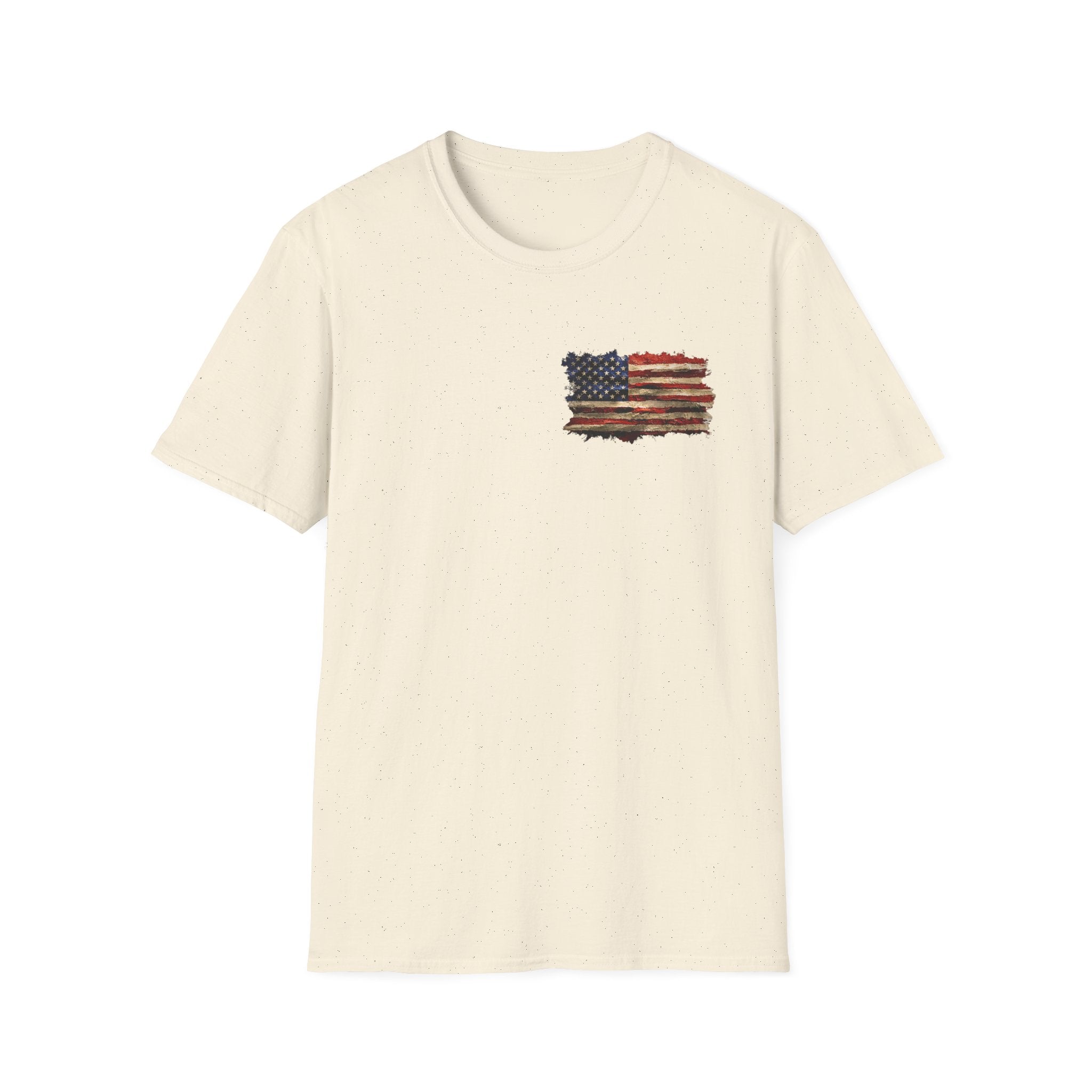 Distressed American Flag T-Shirt — Vintage USA Patriotic Tee