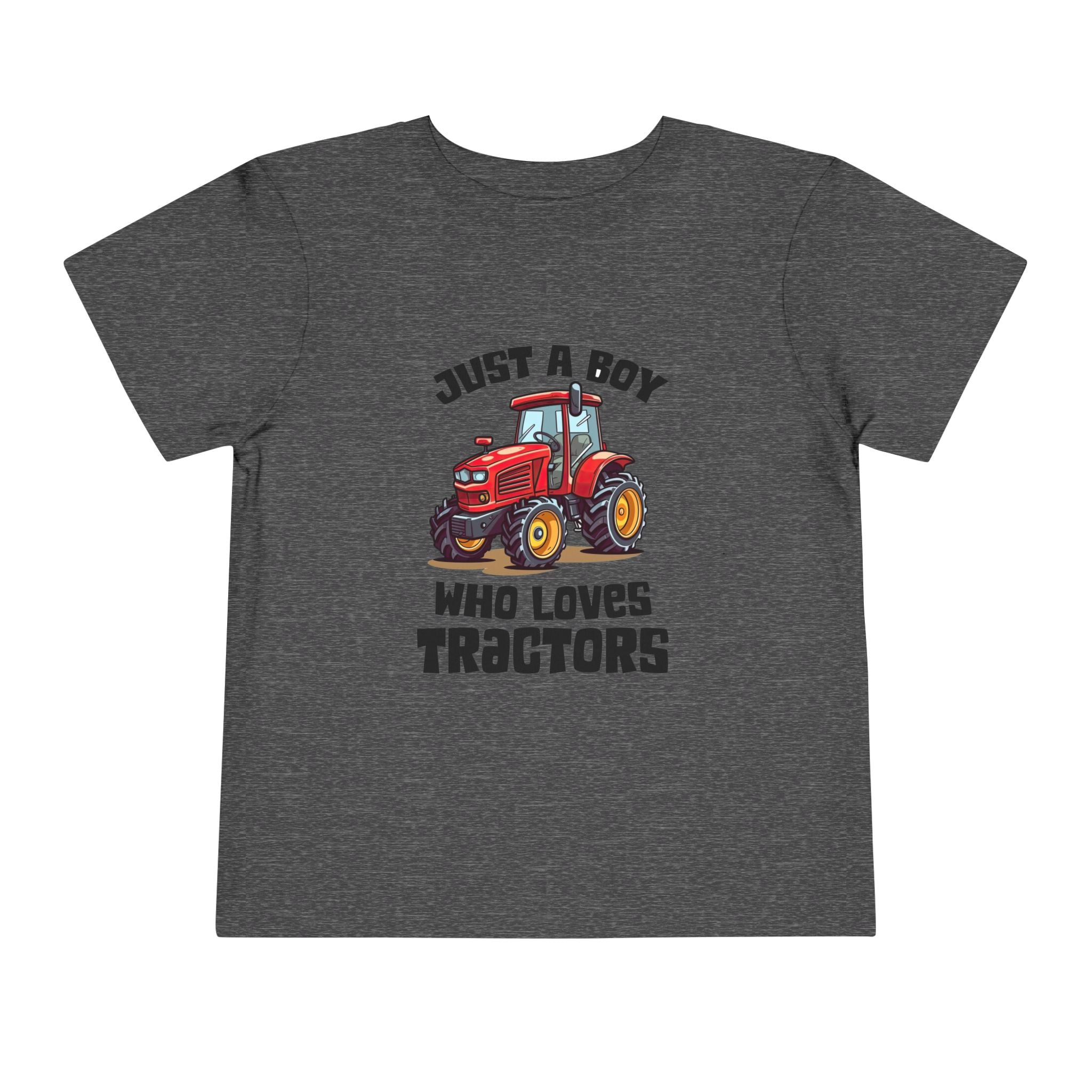 Toddler Tractor Tee — "Just a Boy Who Loves Tractors" Cute Farm Kids Shirt