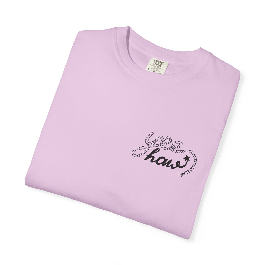 Cowboy Hat & Boots T-Shirt — 'Yee Haw' Graphic Western Tee