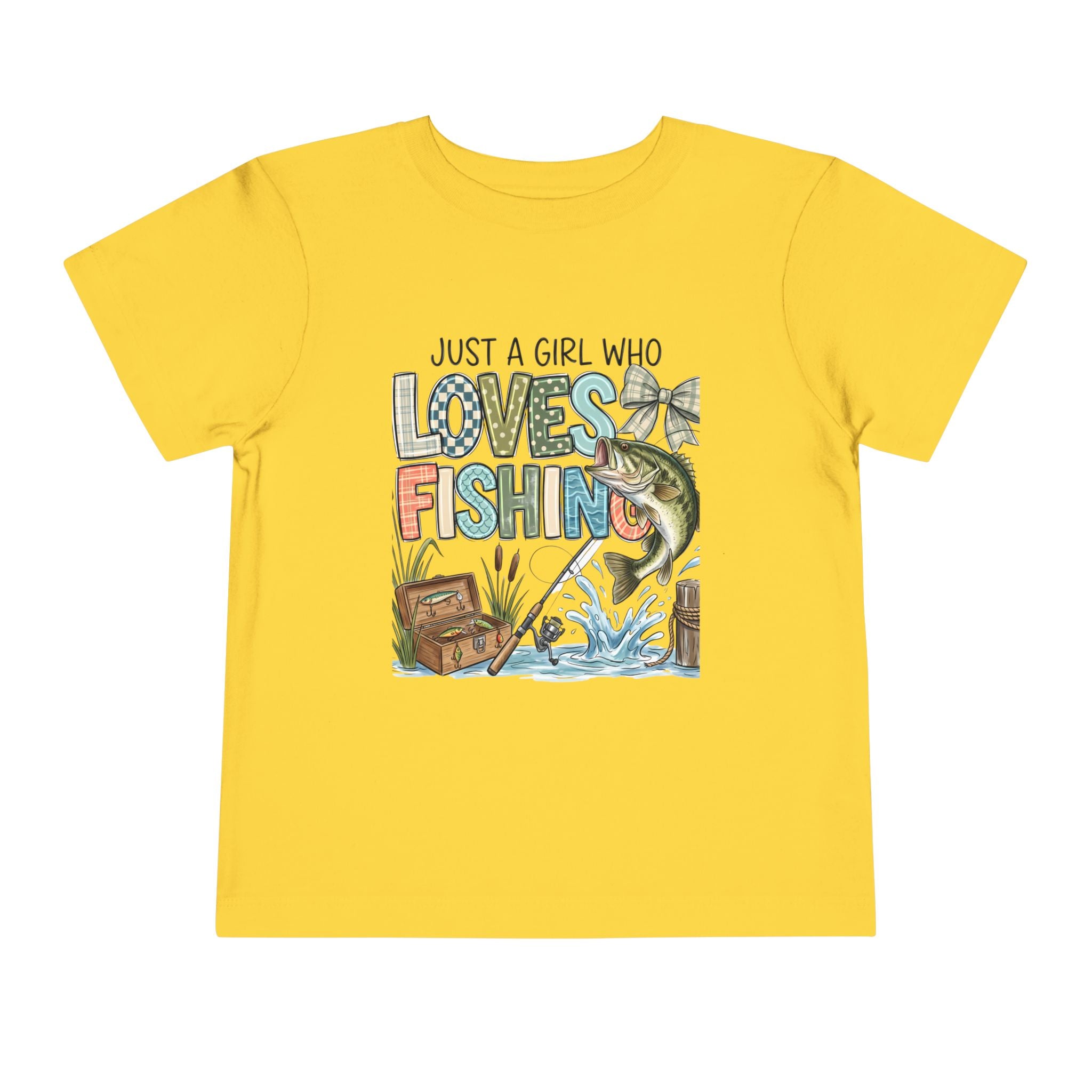 Toddler Tee — "Just a Girl Who Loves Fishing" Fishing Shirt for Kids