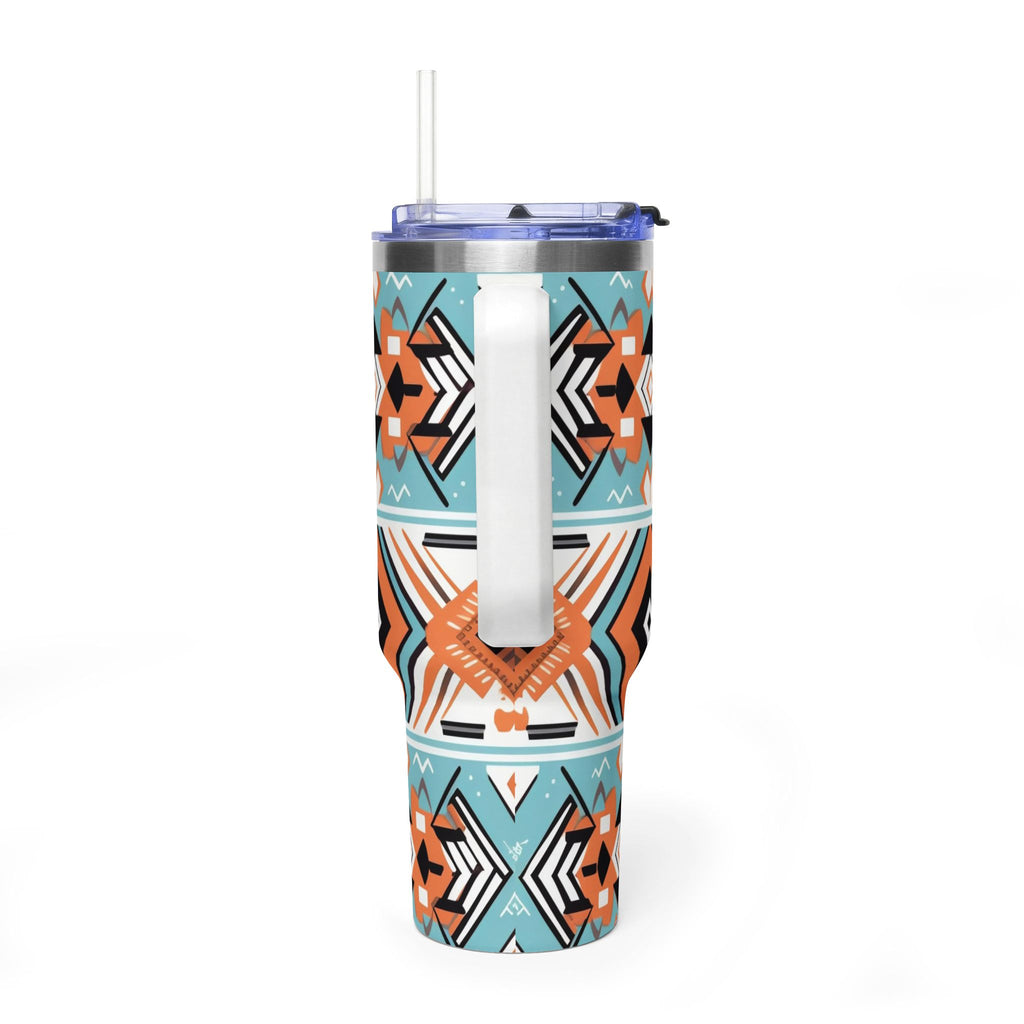 40oz Aztec Pattern Vacuum Tumbler – Insulated Travel Mug