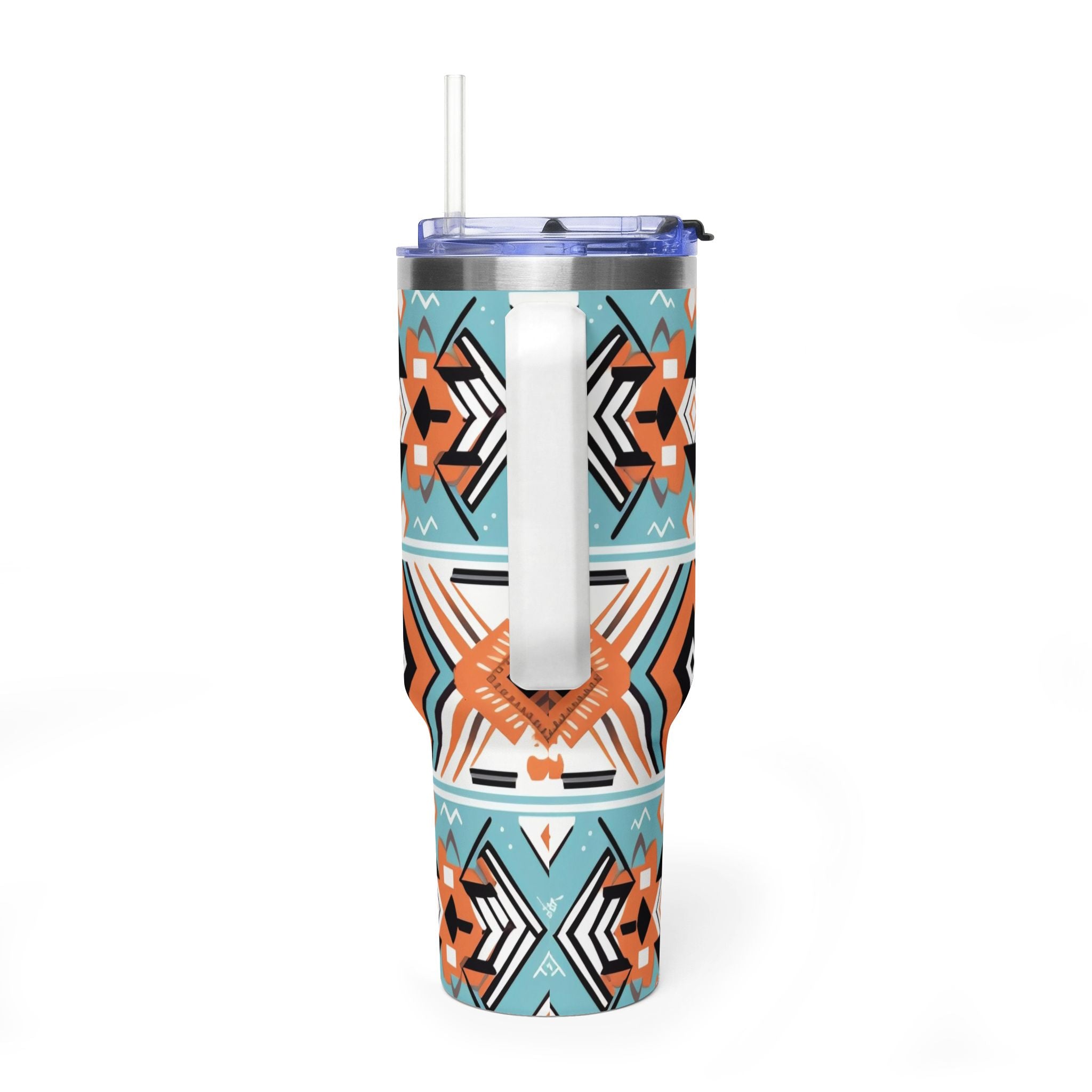 40oz Aztec Pattern Vacuum Tumbler – Insulated Travel Mug