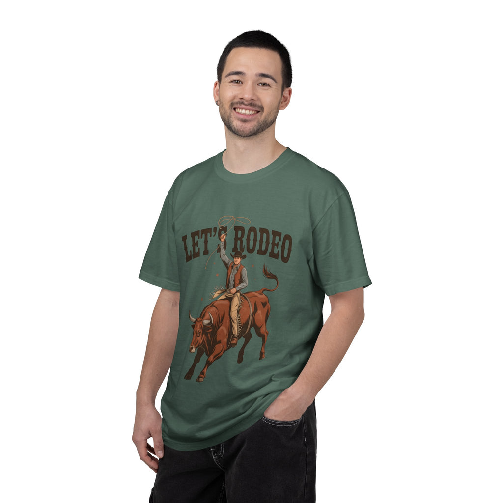 Let's Rodeo T-Shirt — Western Bull Riding Graphic Tee