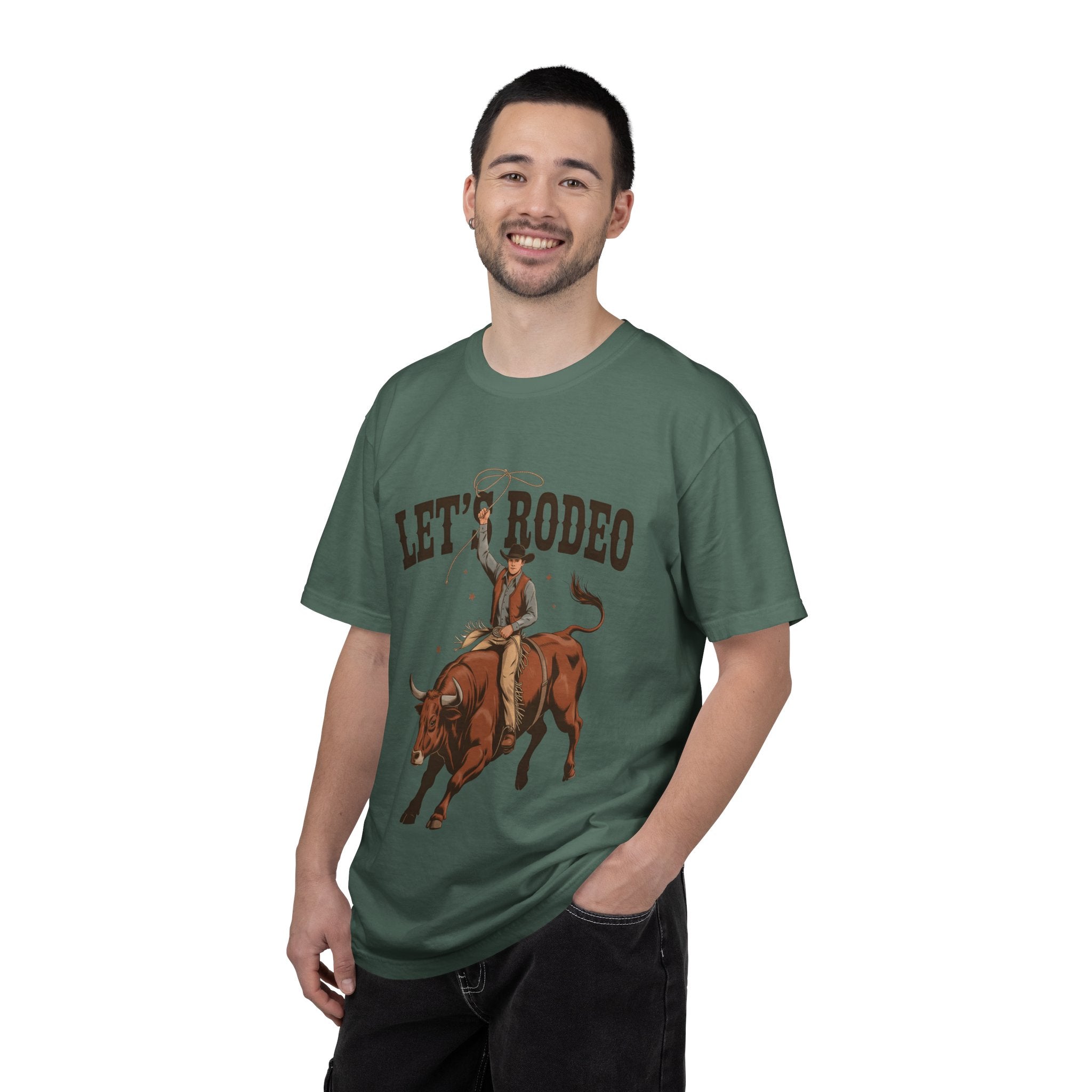 Let's Rodeo T-Shirt — Western Bull Riding Graphic Tee