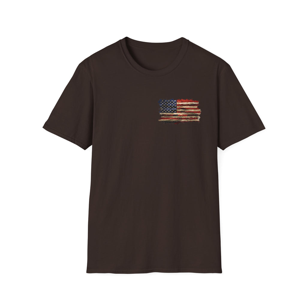 Distressed American Flag T-Shirt — Vintage USA Patriotic Tee