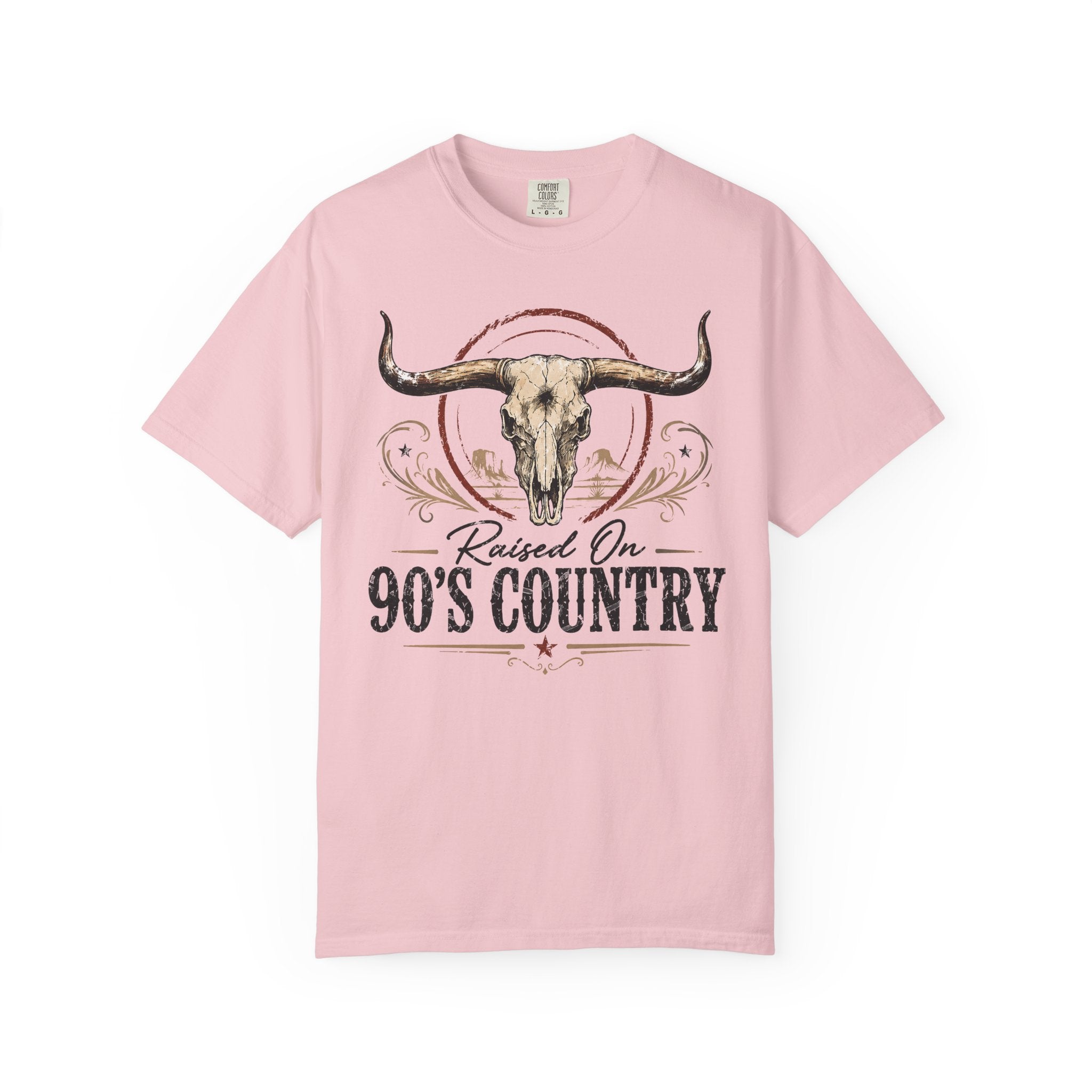Raised On 90's Country T-Shirt — Vintage Longhorn Cowboy Tee