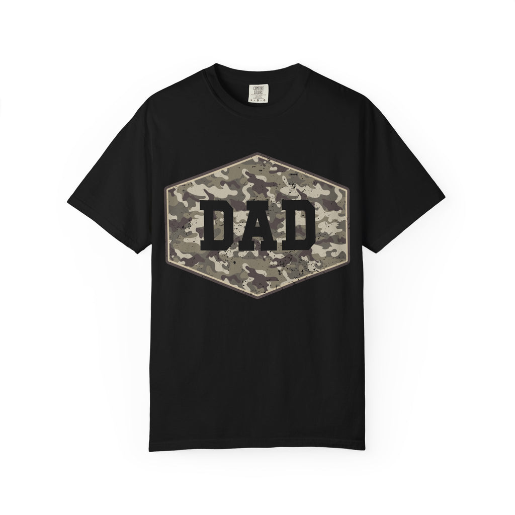 Dad Camo Patch T-Shirt — Military Camouflage Father’s Day Tee