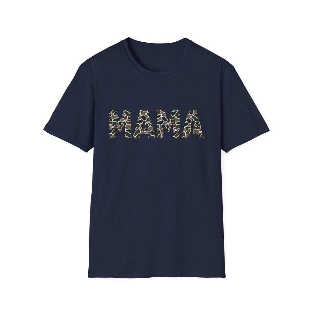 Mama Camo Print T-Shirt — Graphic Mom Tee for Mother's Day & Everyday