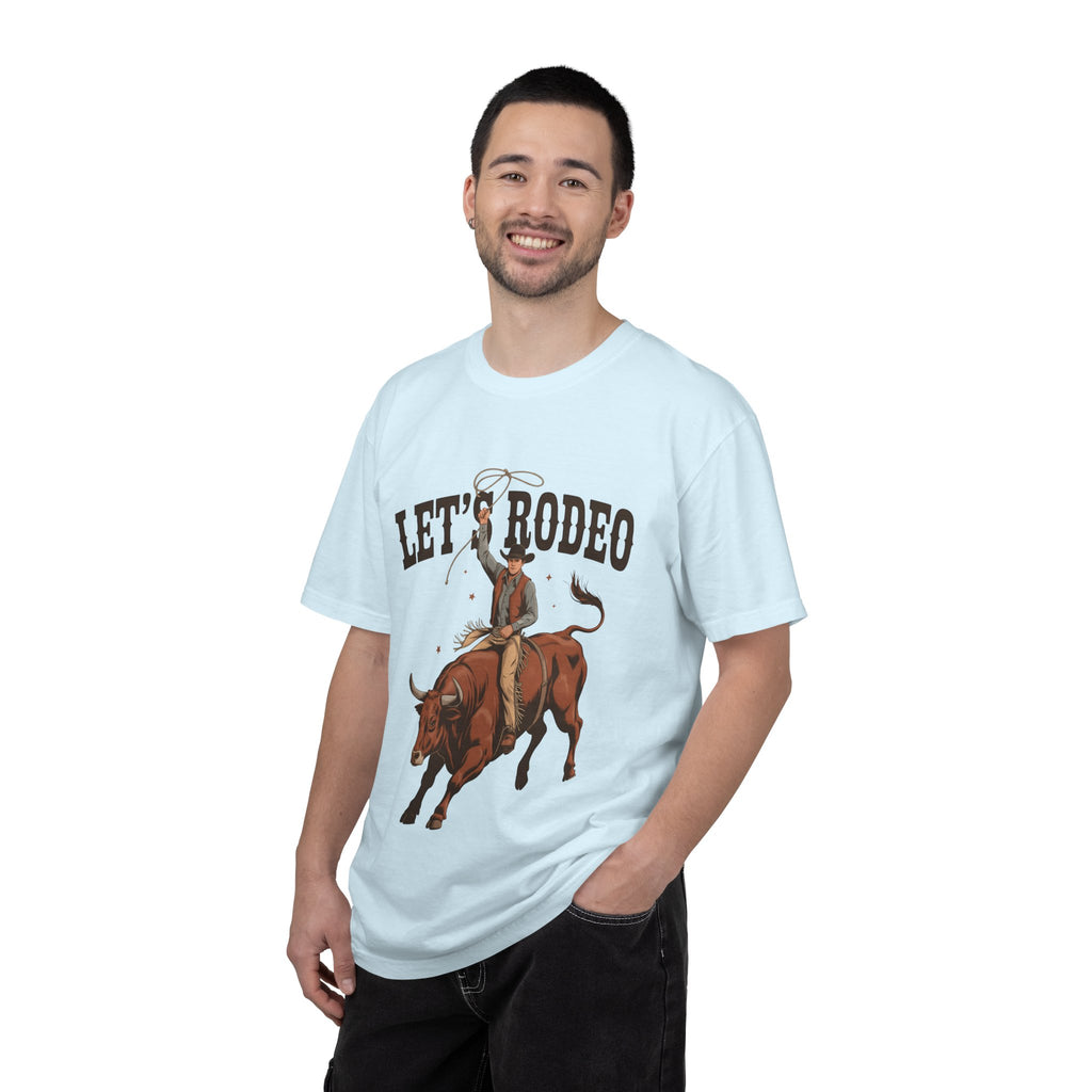 Let's Rodeo T-Shirt — Western Bull Riding Graphic Tee