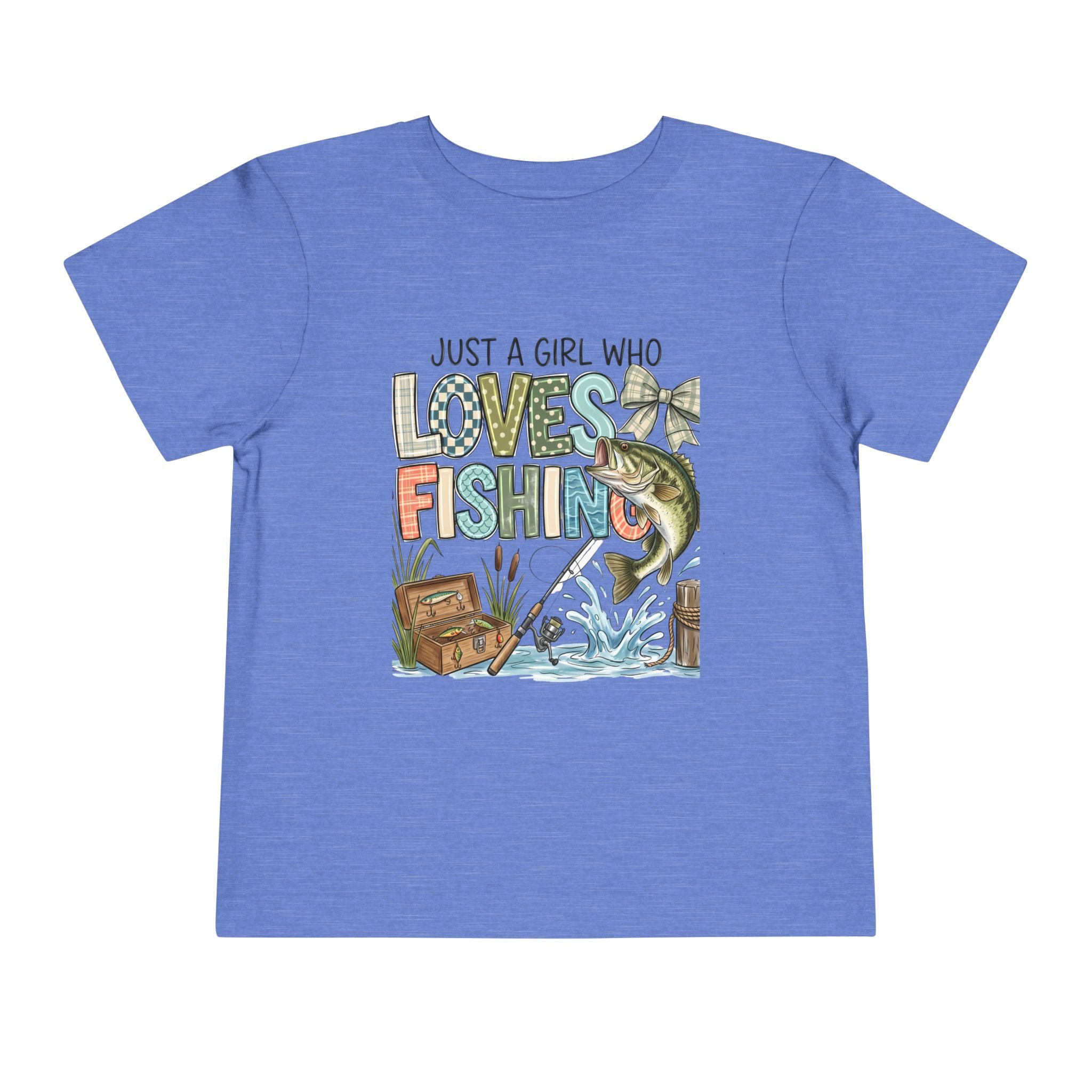 Toddler Tee — "Just a Girl Who Loves Fishing" Fishing Shirt for Kids