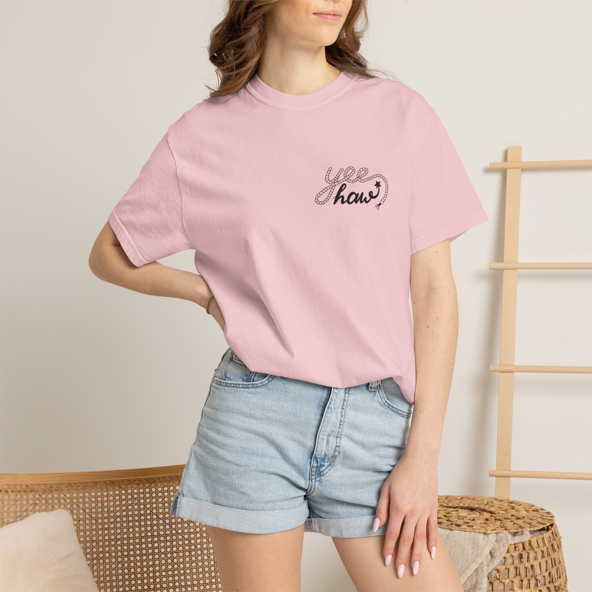 Cowboy Hat & Boots T-Shirt — 'Yee Haw' Graphic Western Tee