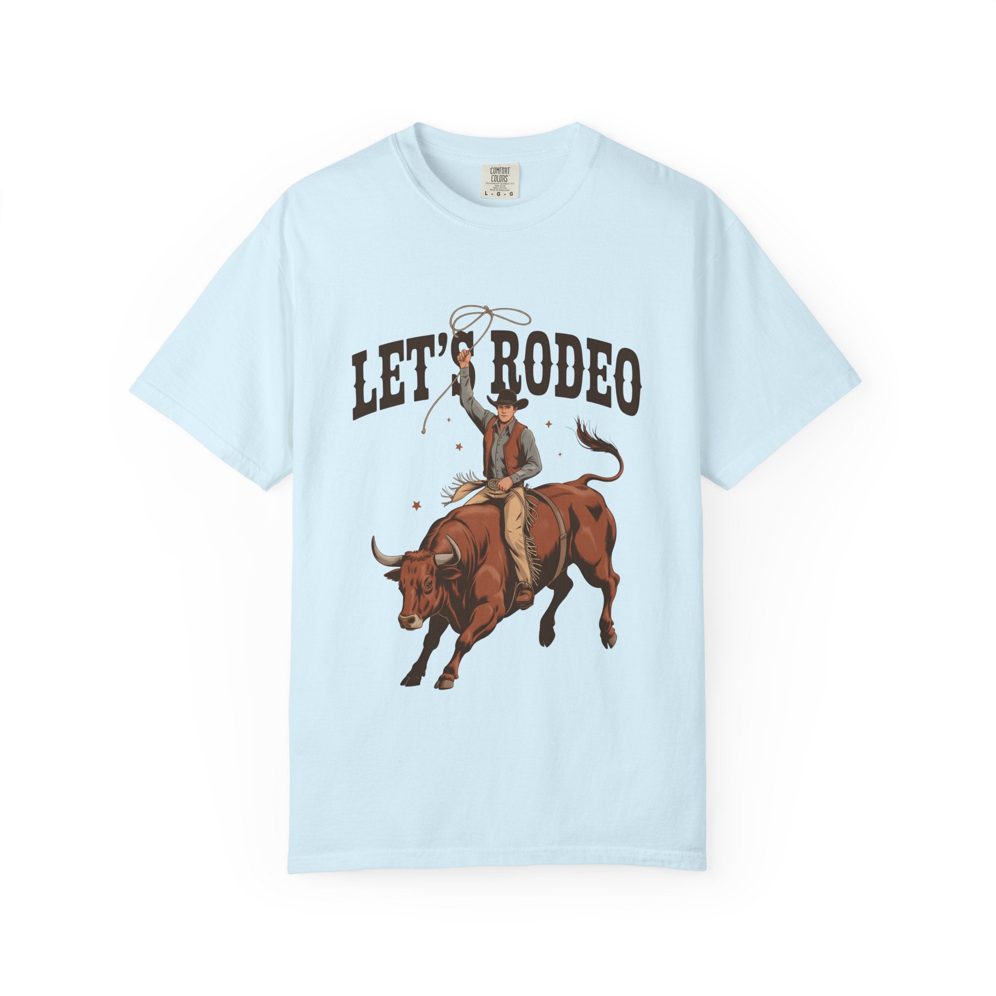 Let's Rodeo T-Shirt — Western Bull Riding Graphic Tee