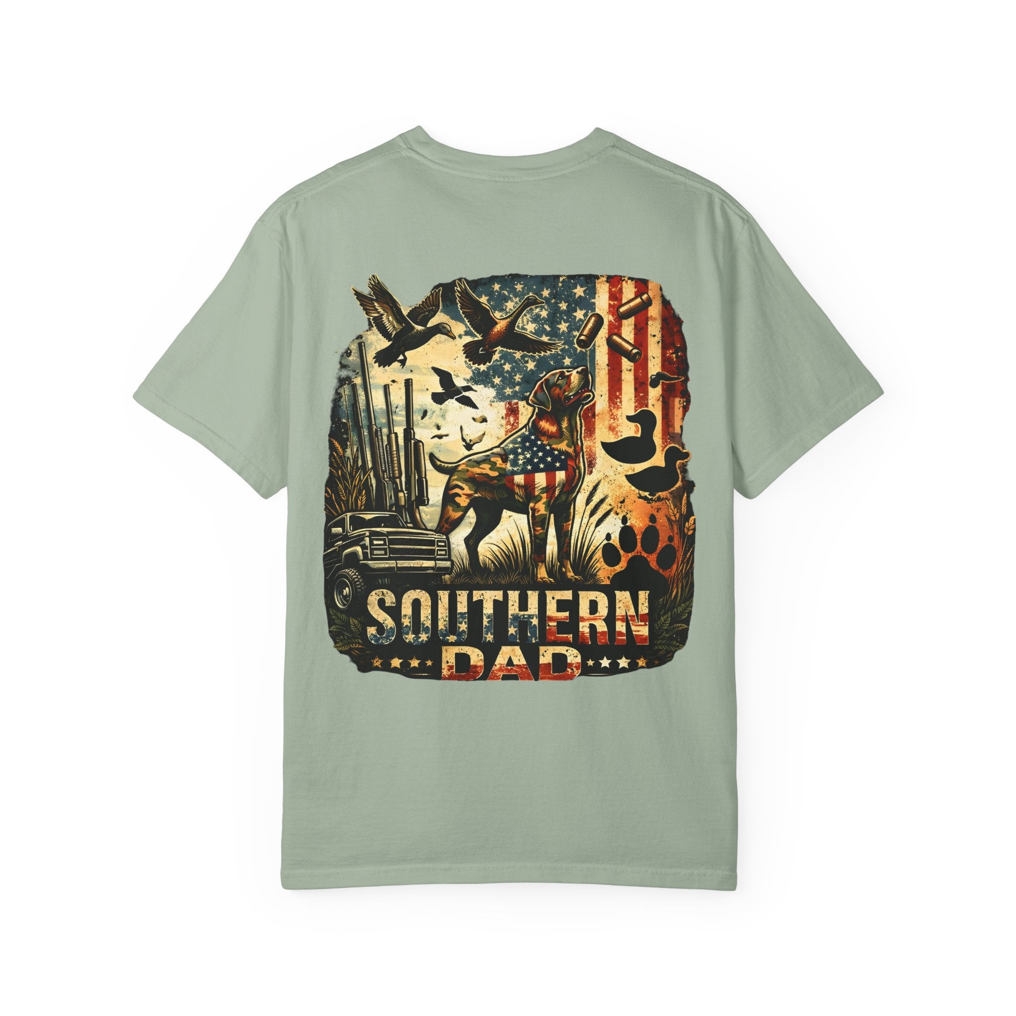 Southern Dad T-Shirt — Patriotic Deer & Duck Hunting Graphic Tee