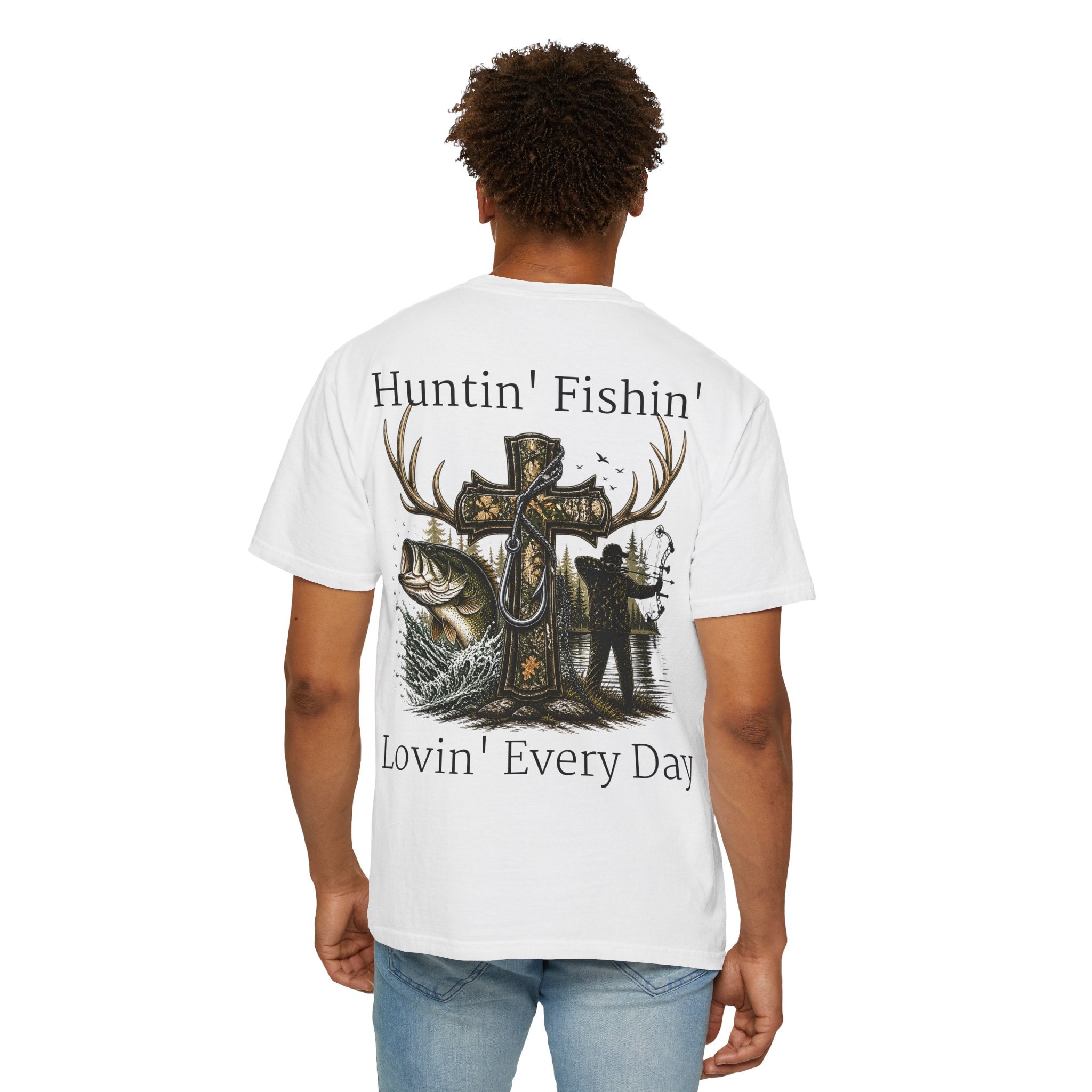 Camo Cross with Fish and Bow
