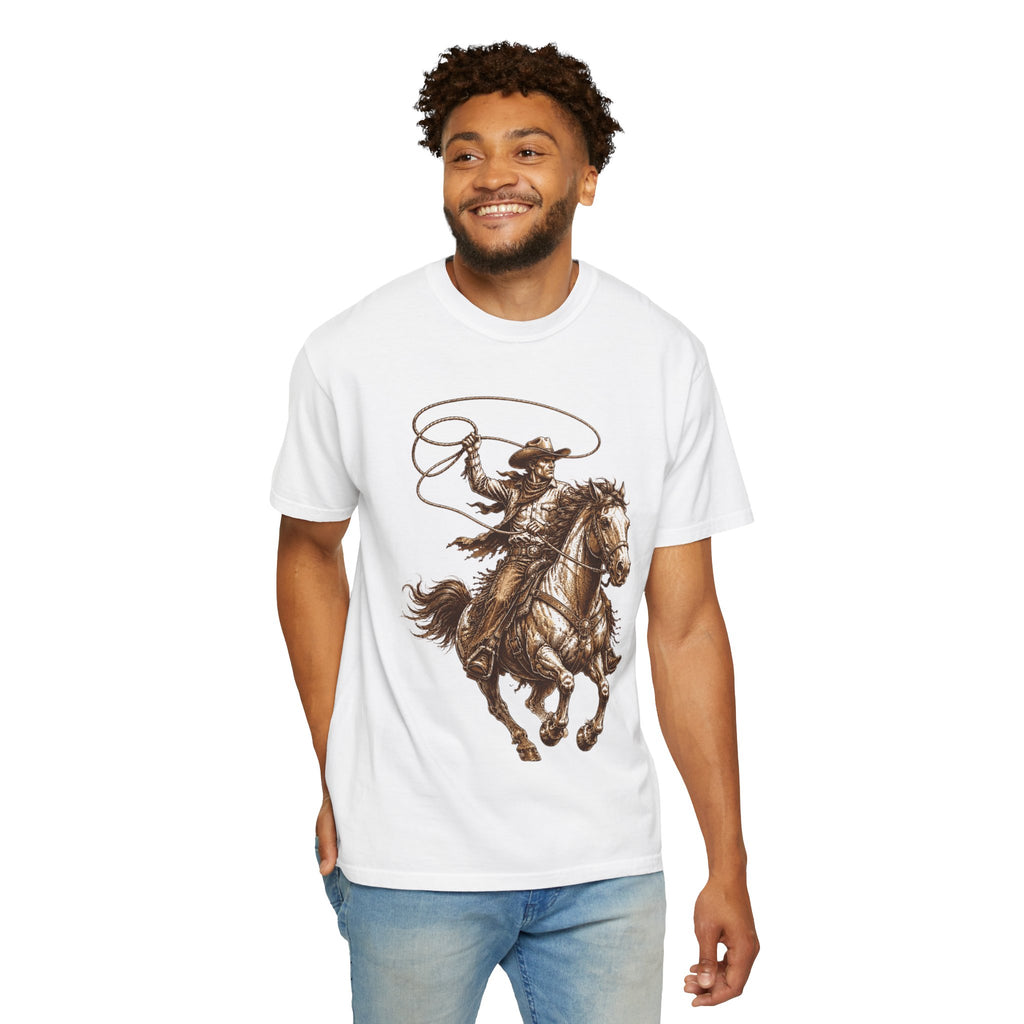 Cowboy Horse T-Shirt — Rodeo Western Lasso Graphic Tee
