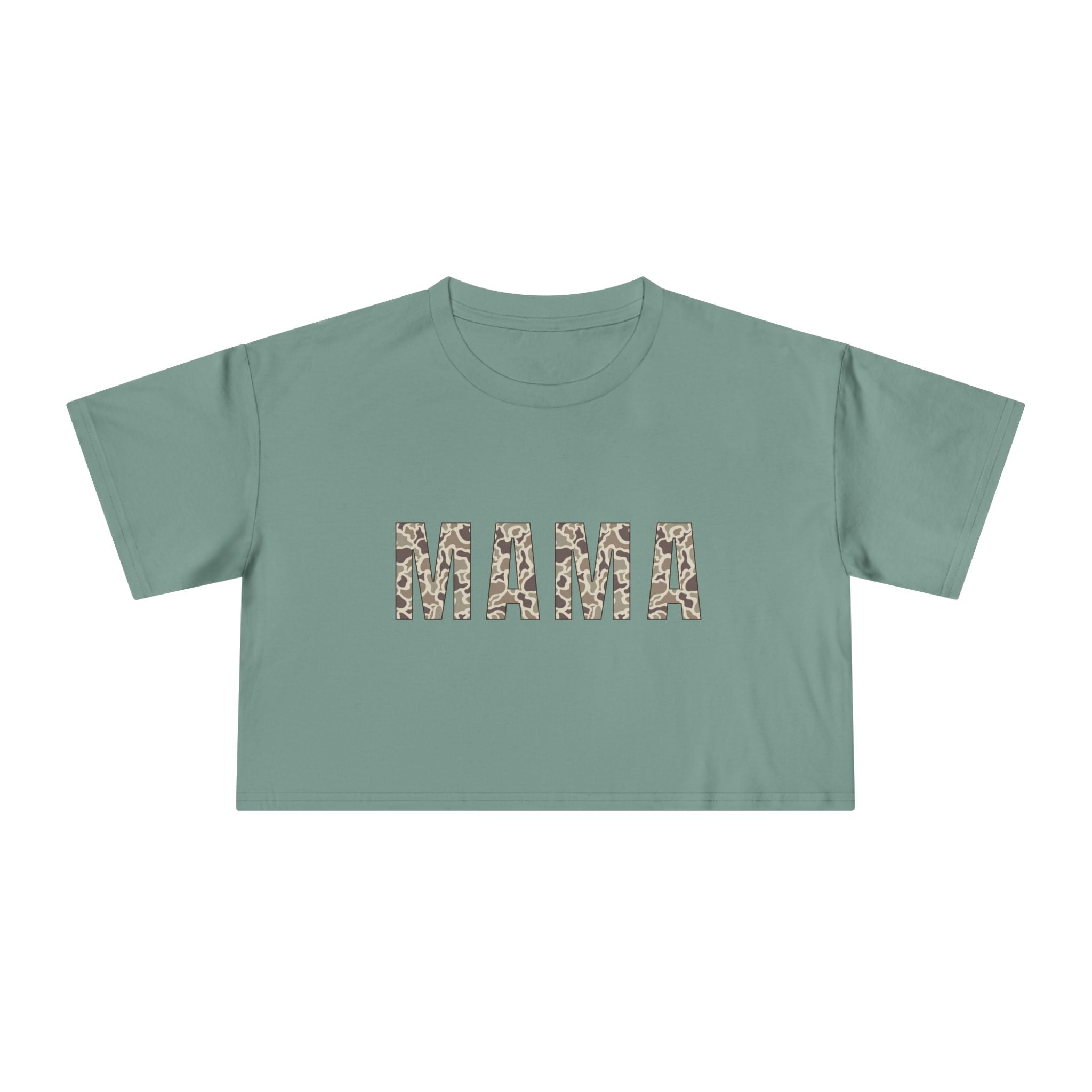 Mama Crop Tee — Casual Women's Short Boxy Top