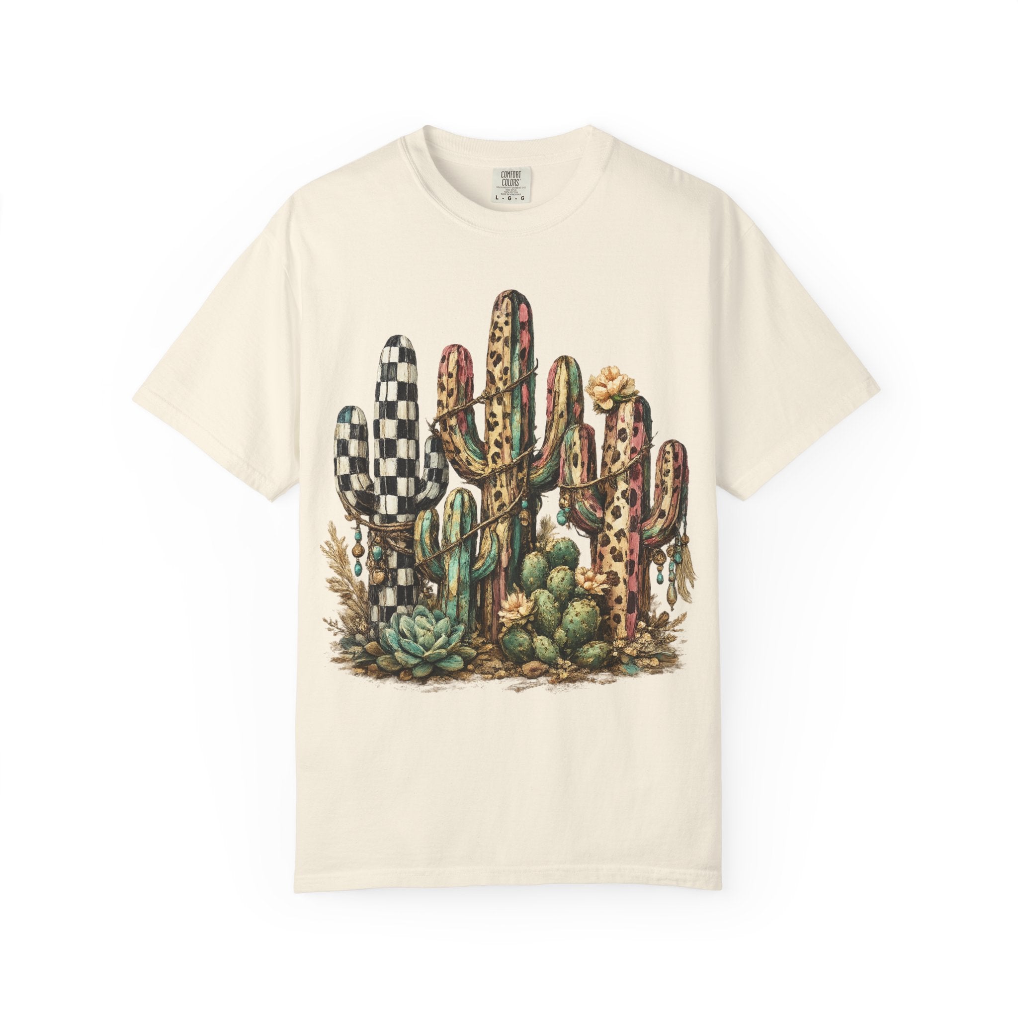 Cactus Garden T‑Shirt — Desert Succulent Graphic Tee