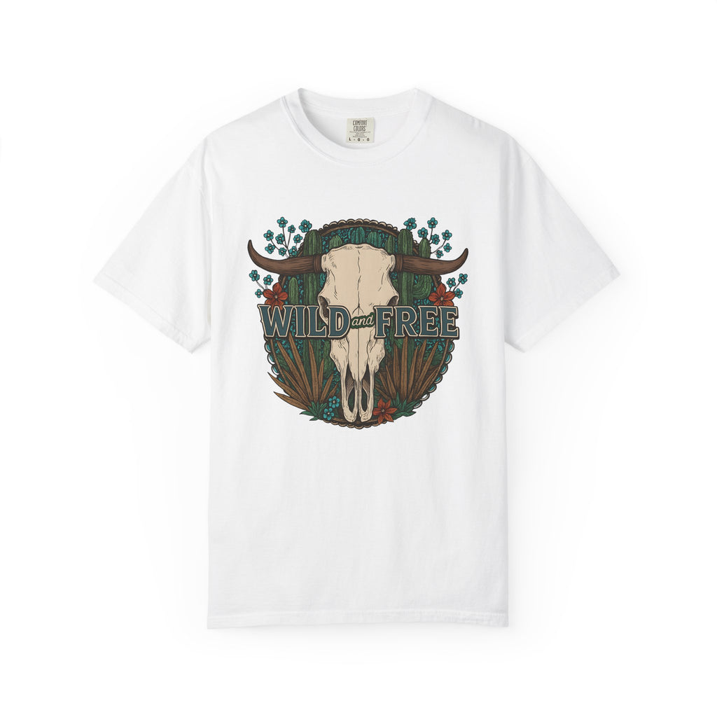 Wild & Free Cow Skull T-Shirt