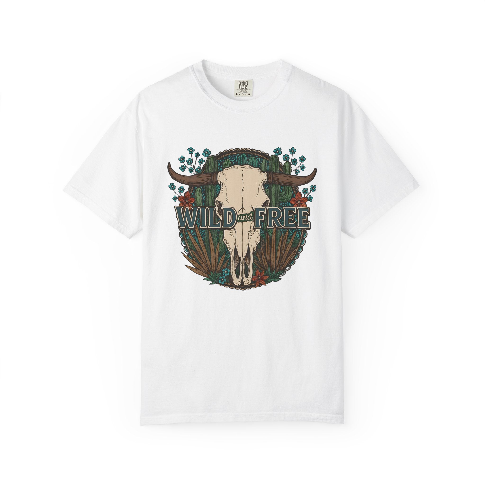 Wild & Free Cow Skull T-Shirt