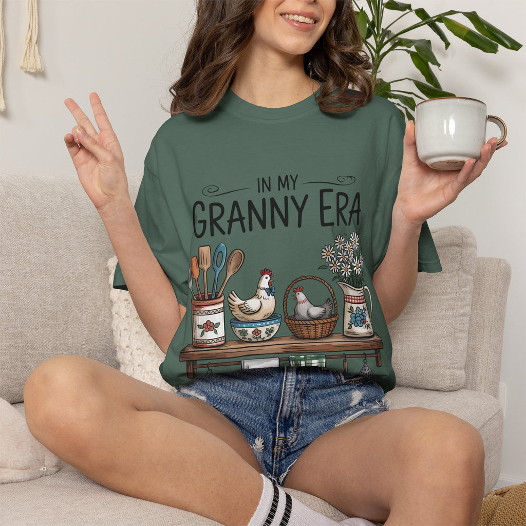 T-Shirt — "In My Granny Era" Vintage Kitchen Graphic Tee