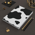 Cow Print Hardcover Journal — Black & White Notebook for Notes, Sketches & Journaling