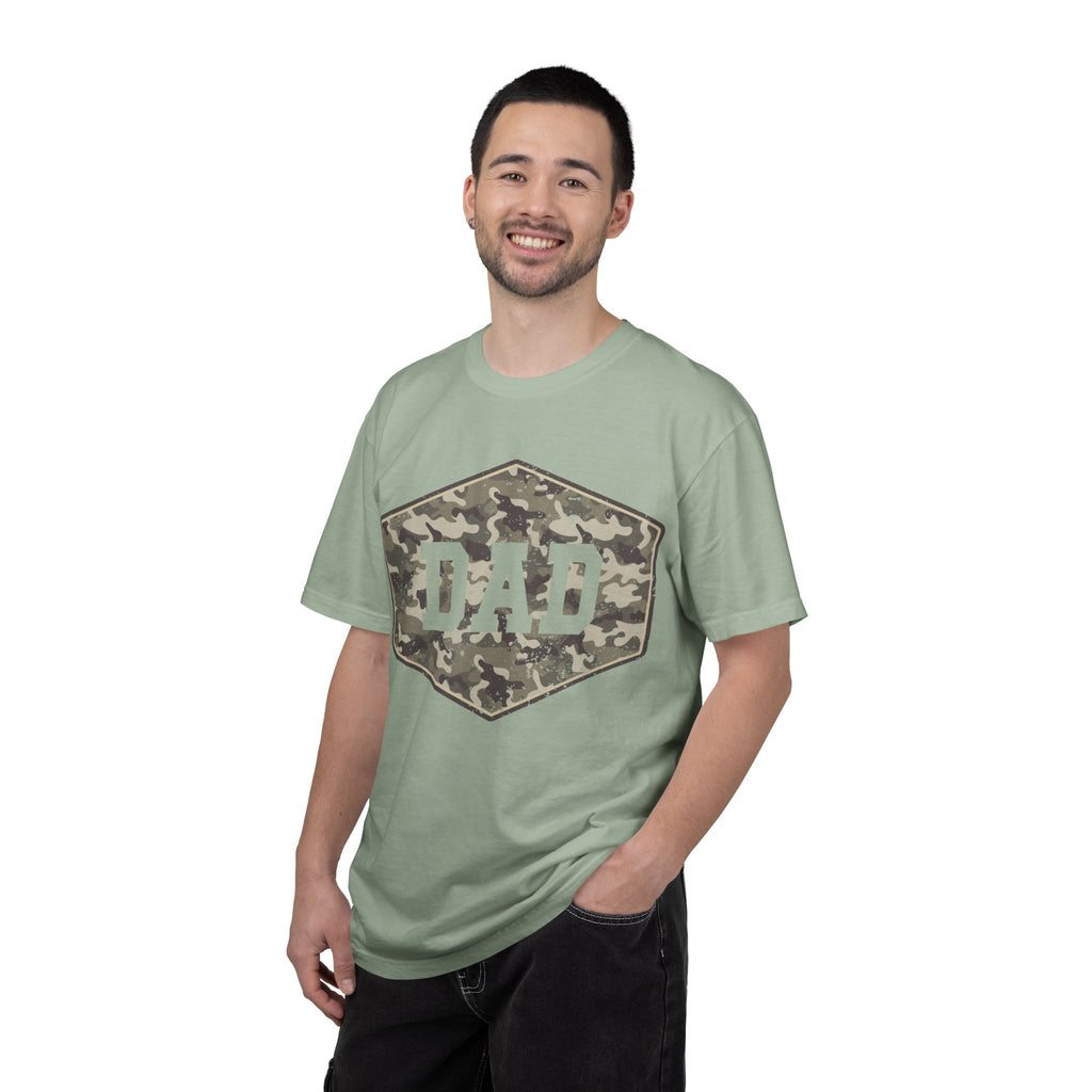 Dad Camo Patch T-Shirt — Military Camouflage Father’s Day Tee