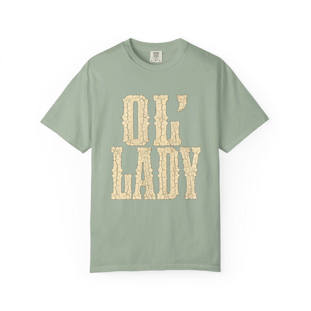 T-Shirt — 'Ol' Lady' Vintage Lettering Tee
