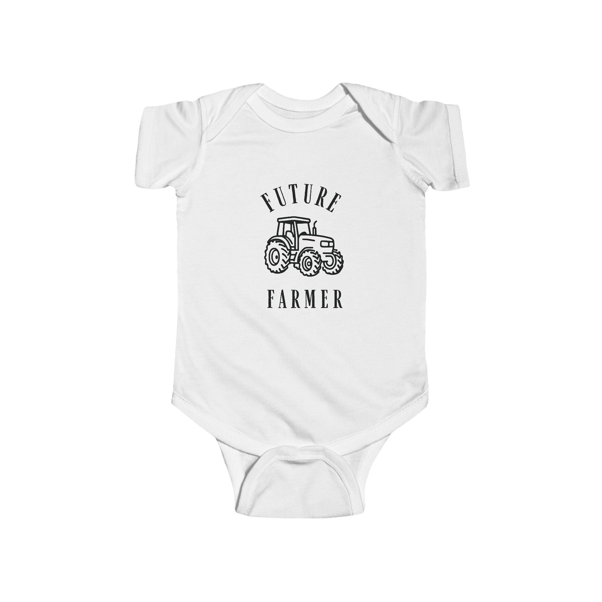Future Farmer Infant Bodysuit — Baby Tractor Onesie, Farm Baby Shower Gift
