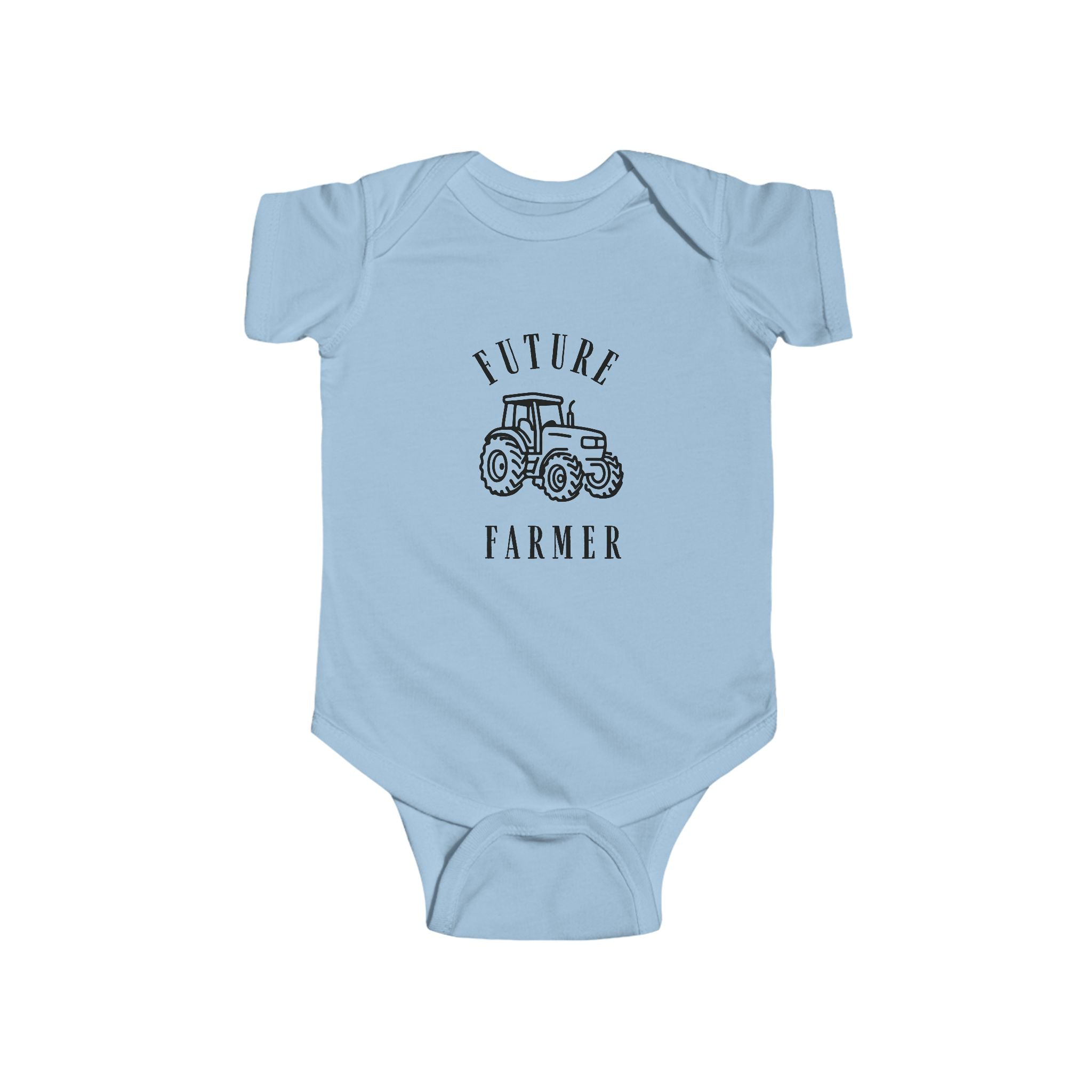 Future Farmer Infant Bodysuit — Baby Tractor Onesie, Farm Baby Shower Gift