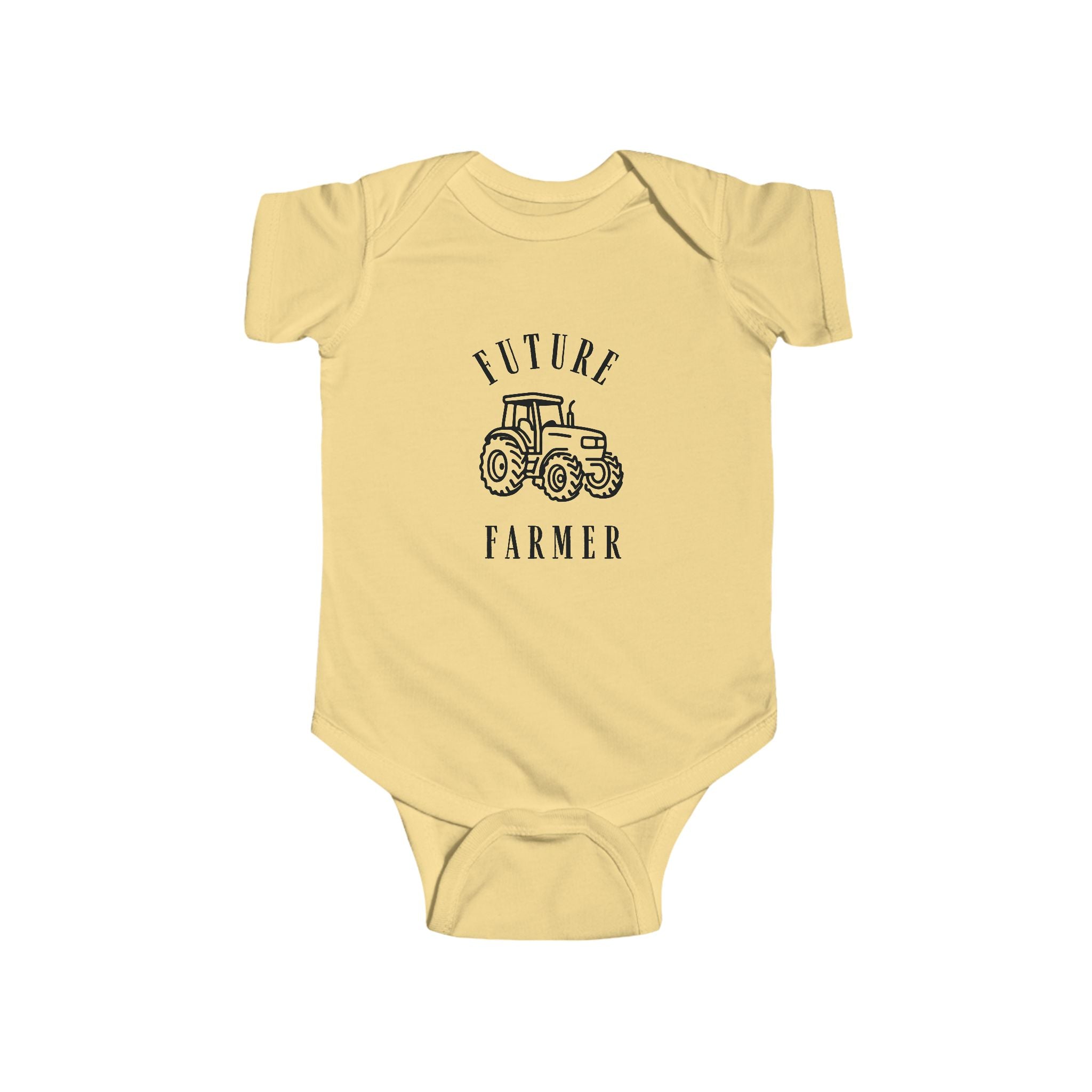 Future Farmer Infant Bodysuit — Baby Tractor Onesie, Farm Baby Shower Gift