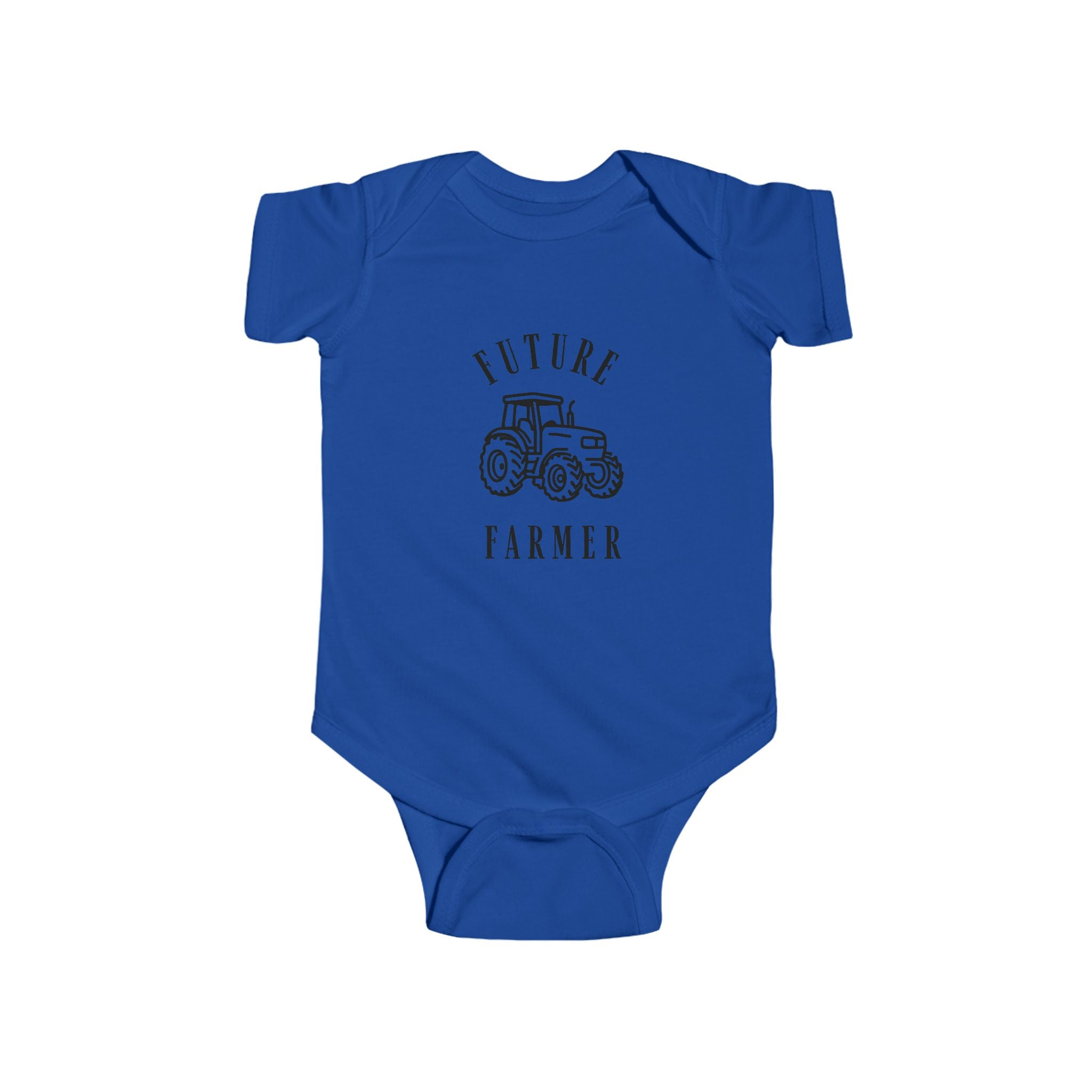 Future Farmer Infant Bodysuit — Baby Tractor Onesie, Farm Baby Shower Gift