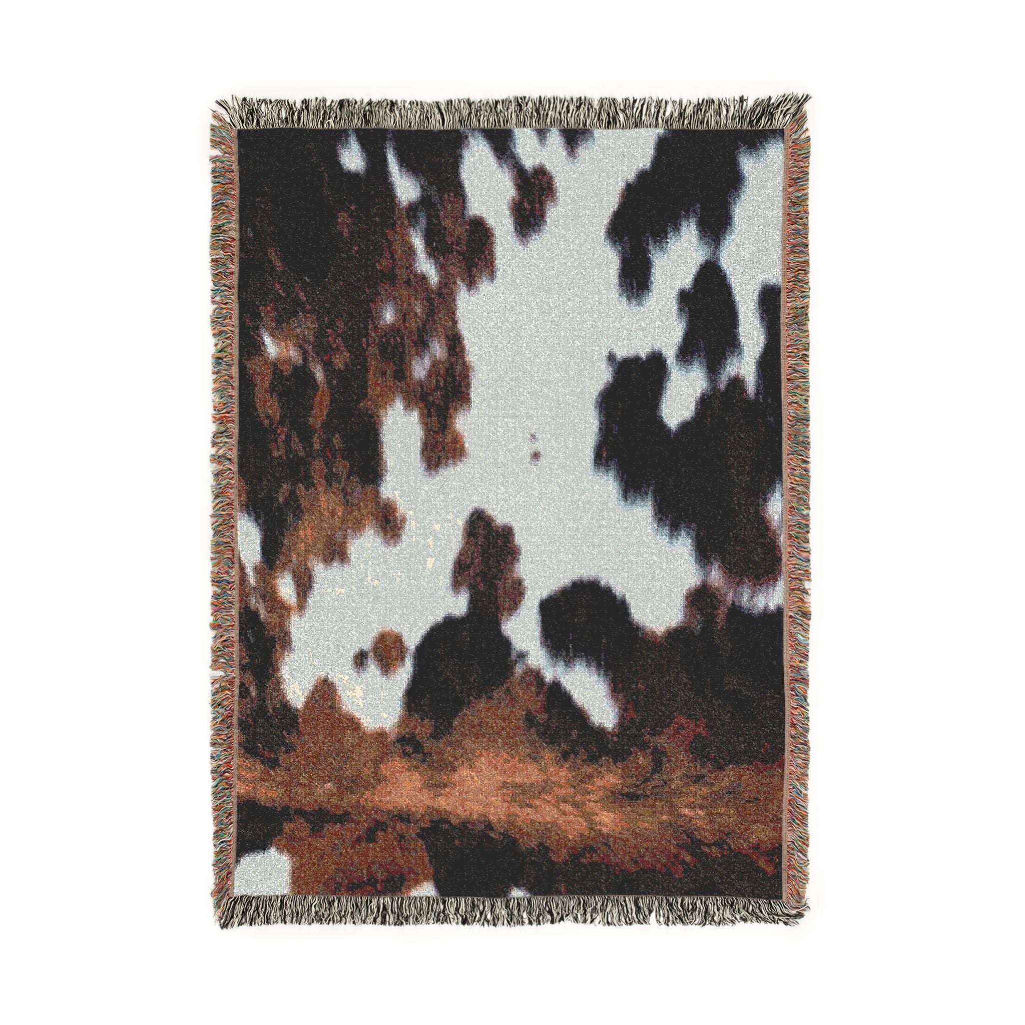 Copy of Cow Hide Pattern Woven Blanket