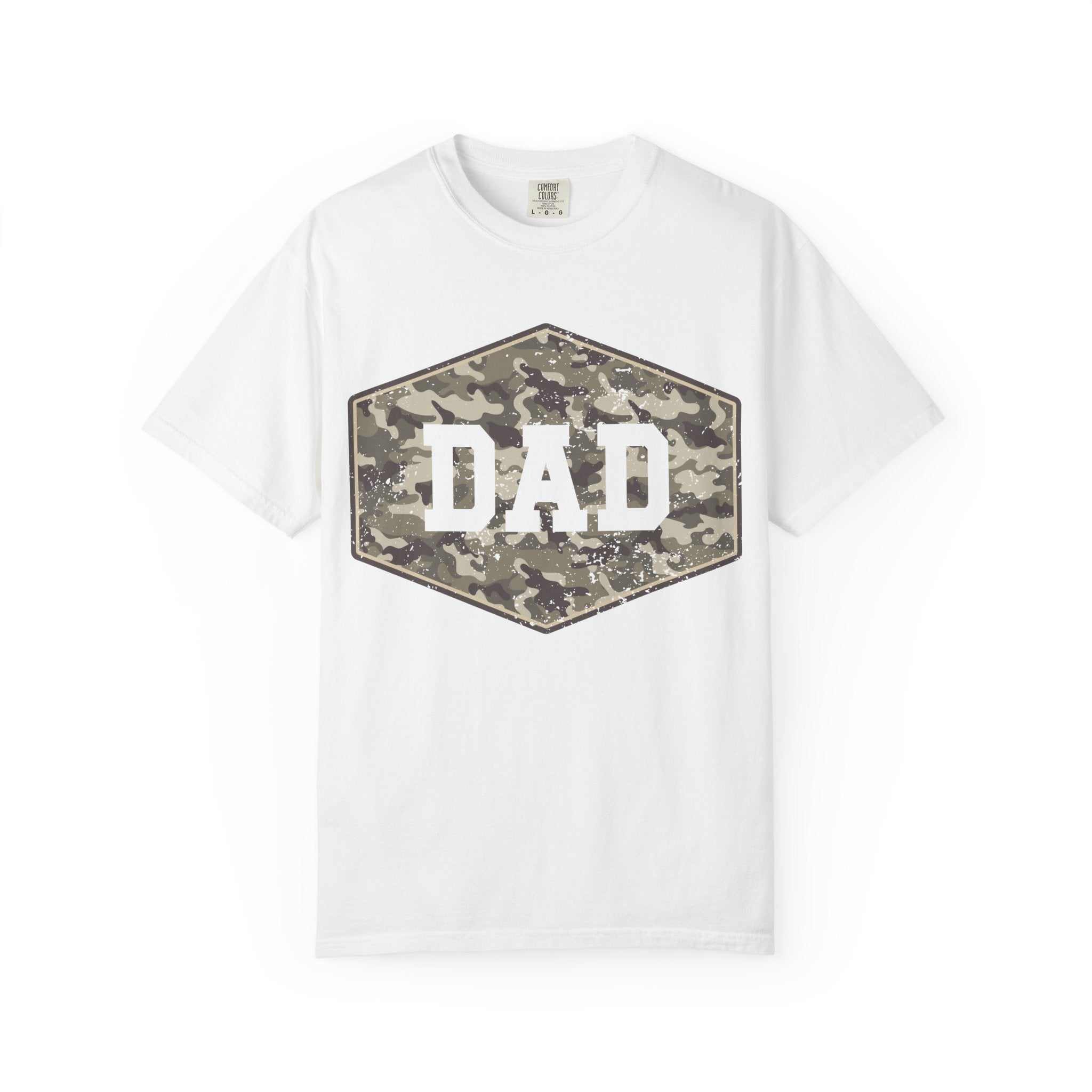 Dad Camo Patch T-Shirt — Military Camouflage Father’s Day Tee