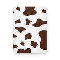 Cow Print Hardcover Journal — Brown & White Patterned Notebook