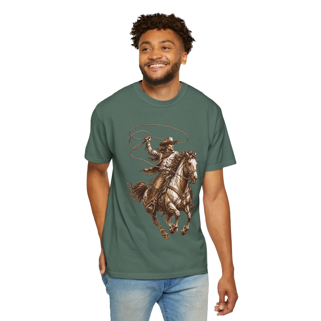 Cowboy Horse T-Shirt — Rodeo Western Lasso Graphic Tee