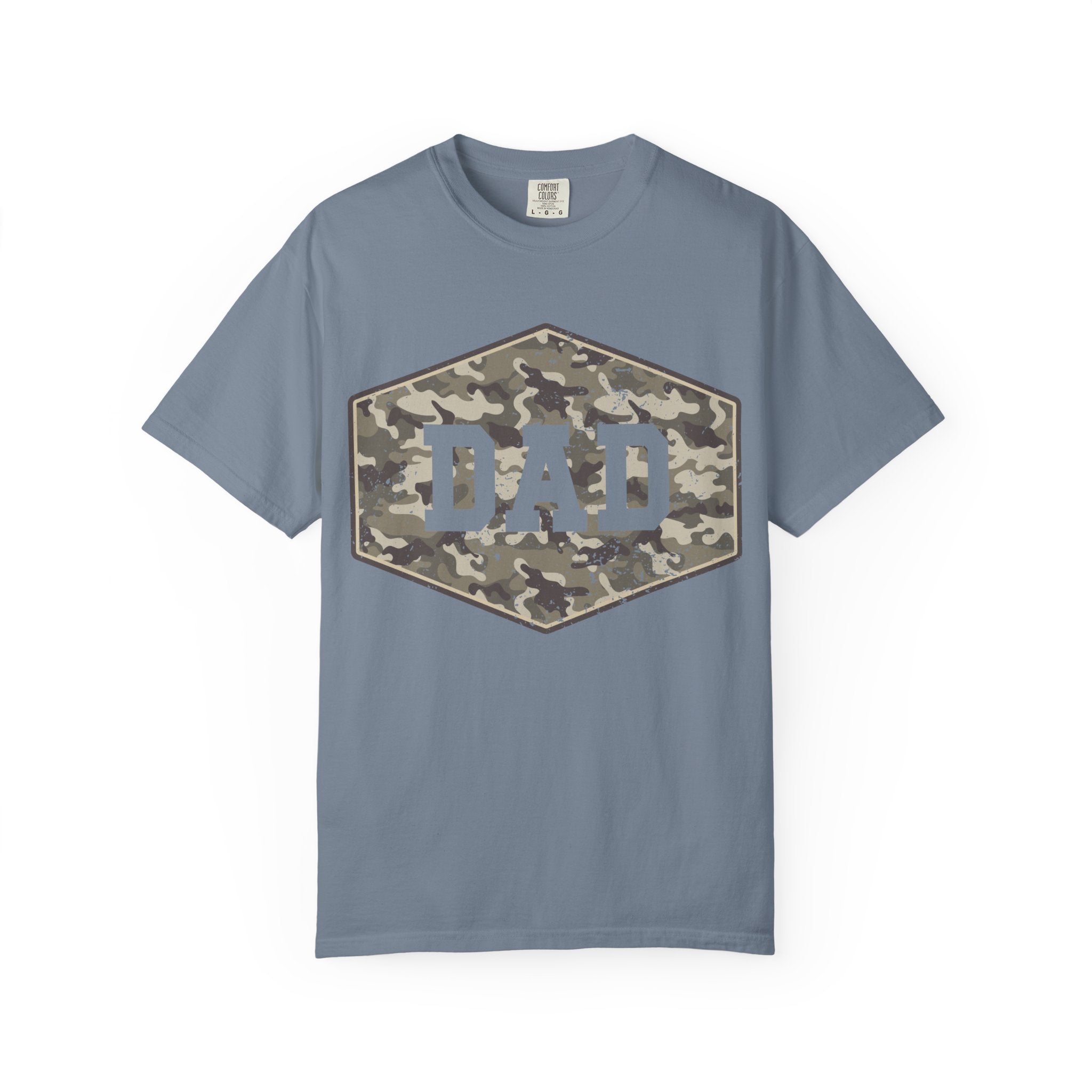Dad Camo Patch T-Shirt — Military Camouflage Father’s Day Tee