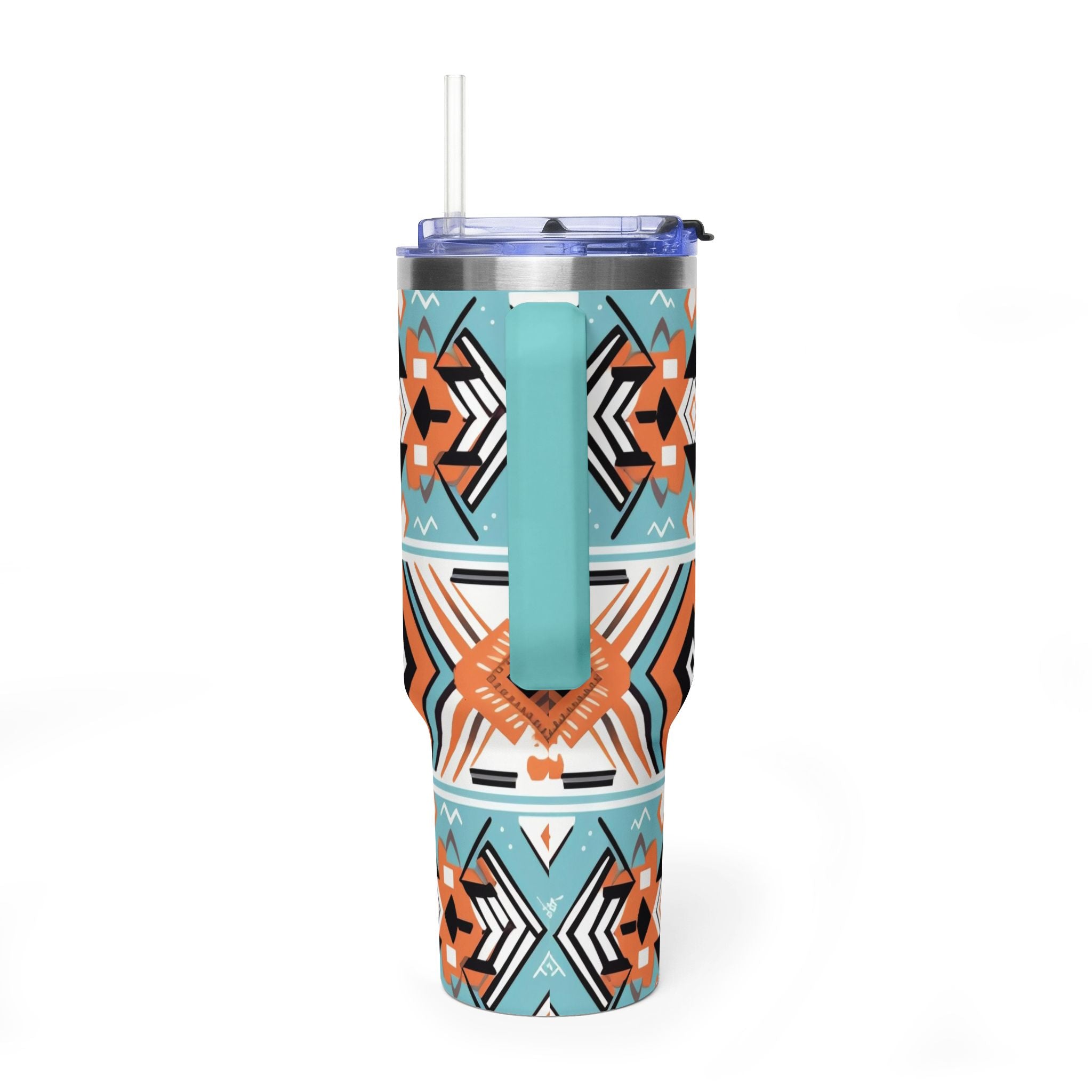 40oz Aztec Pattern Vacuum Tumbler – Insulated Travel Mug