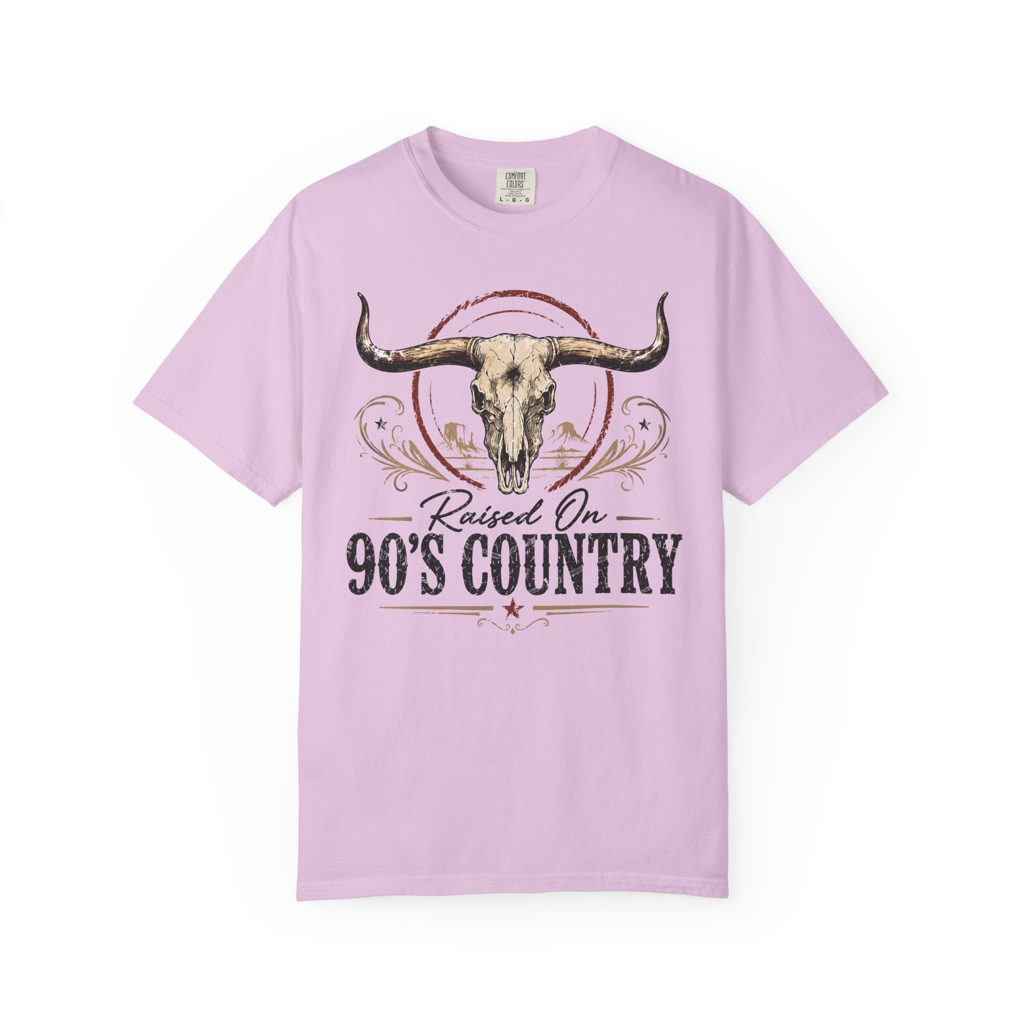 Raised On 90's Country T-Shirt — Vintage Longhorn Cowboy Tee