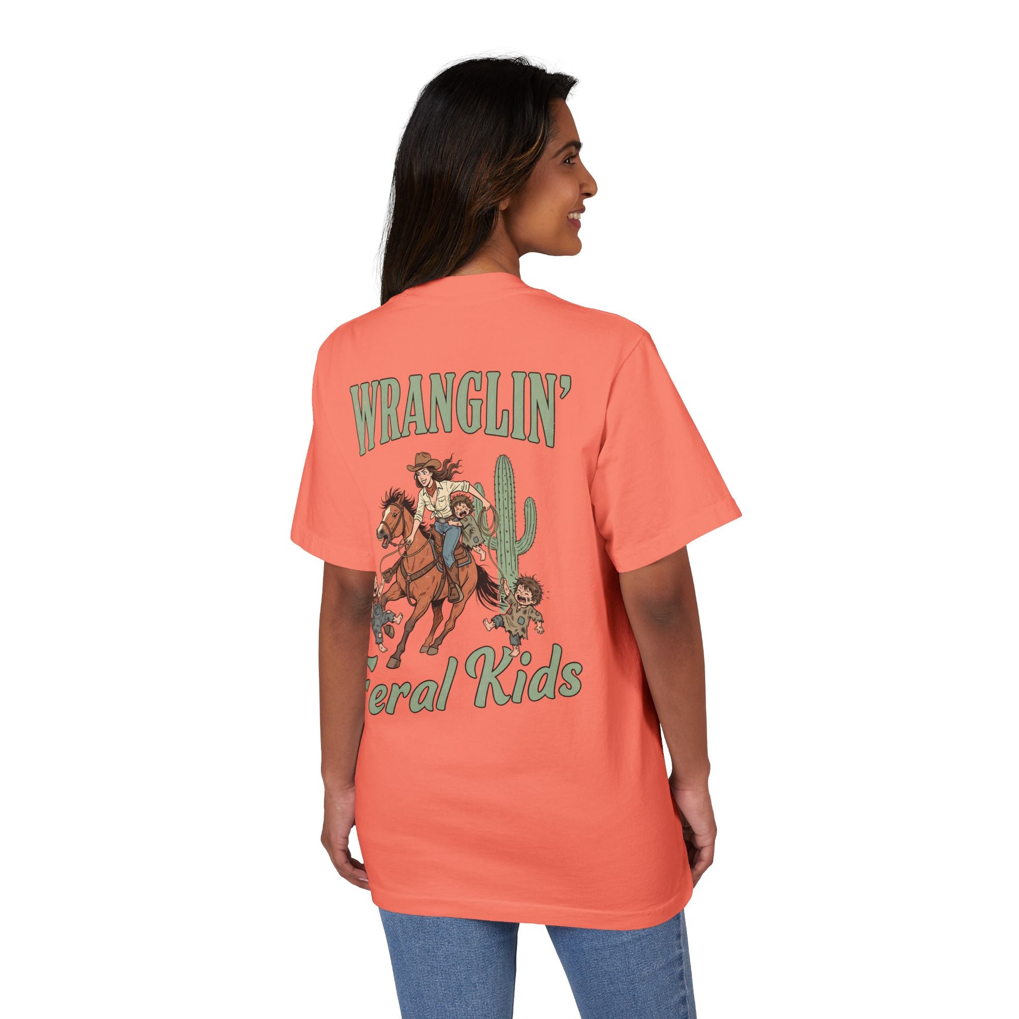 Wranglin' Feral Kids Tee — “Howdy” Western Graphic T-Shirt