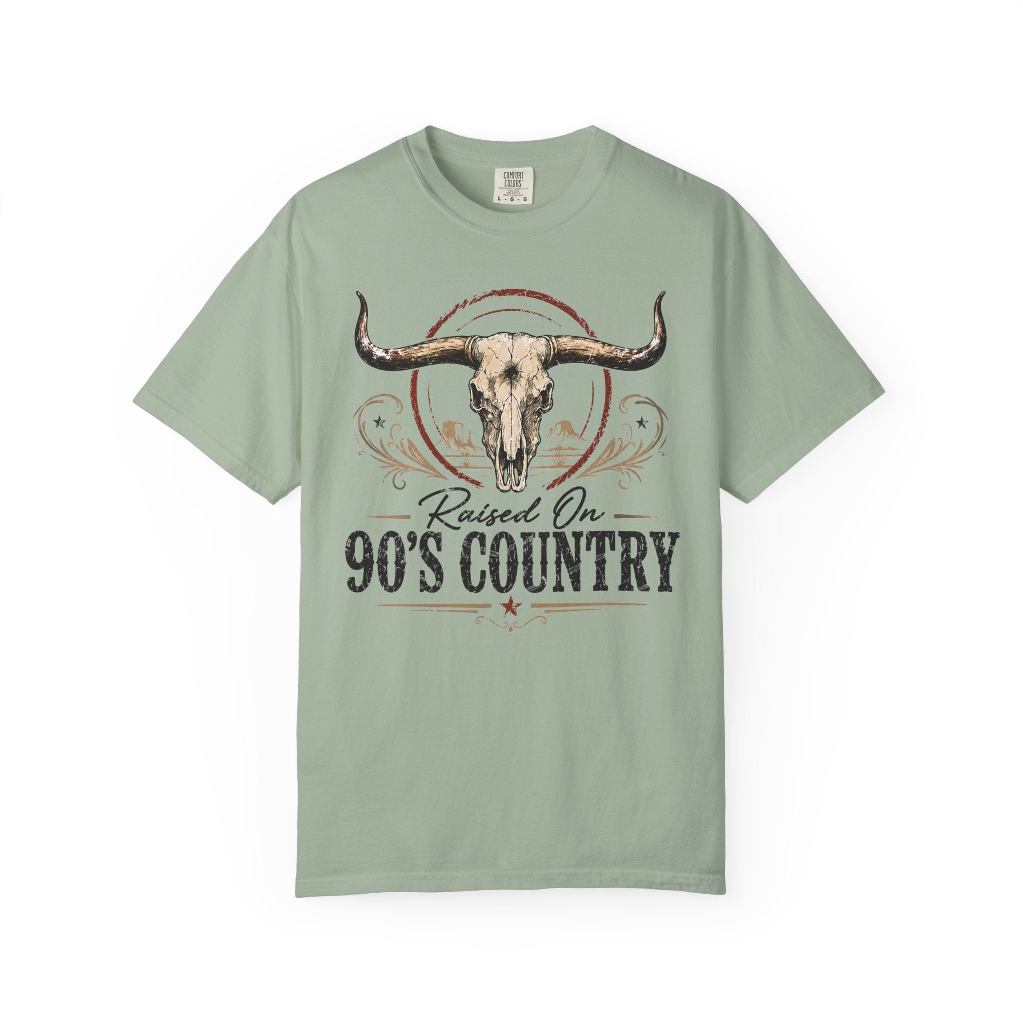Raised On 90's Country T-Shirt — Vintage Longhorn Cowboy Tee