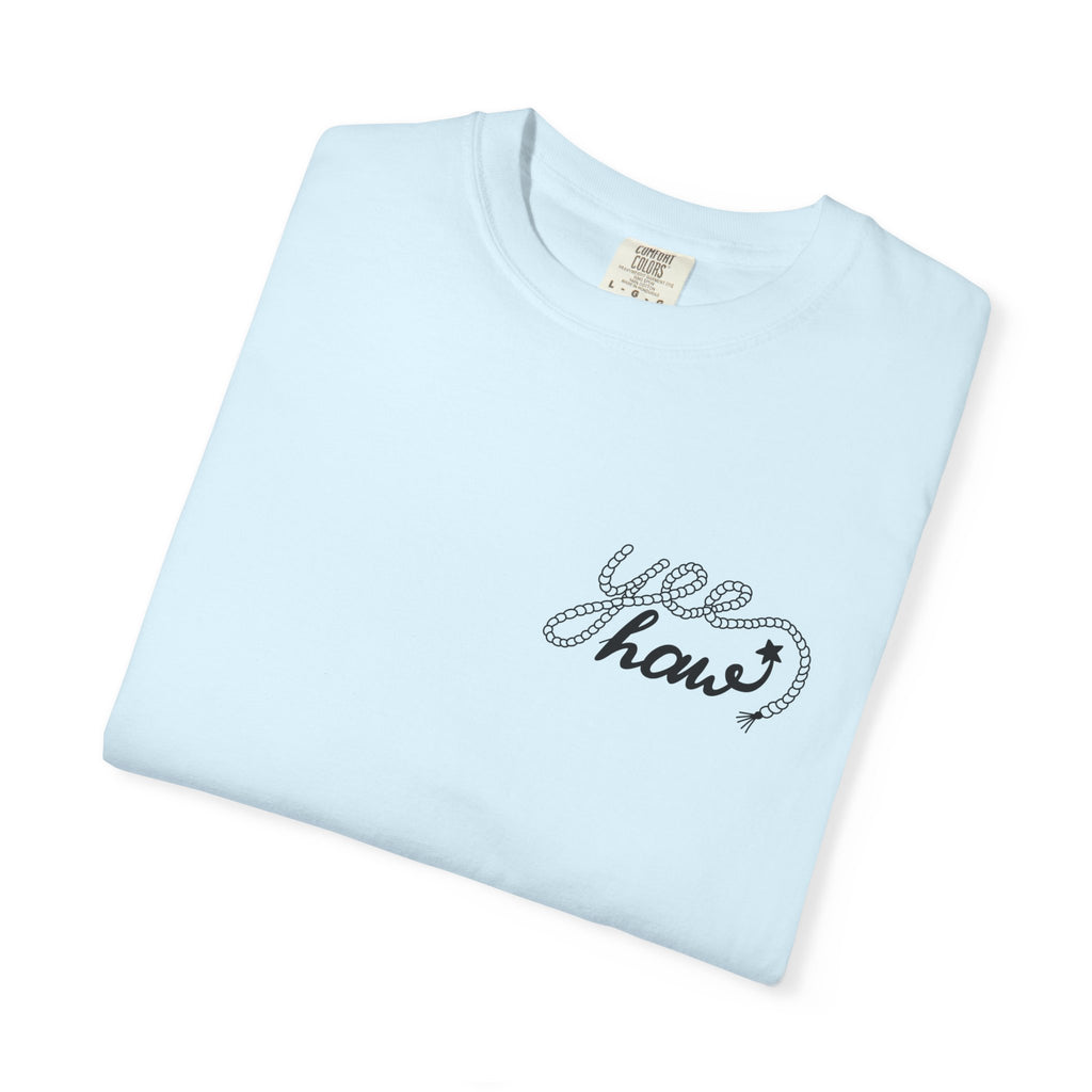 Cowboy Hat & Boots T-Shirt — 'Yee Haw' Graphic Western Tee